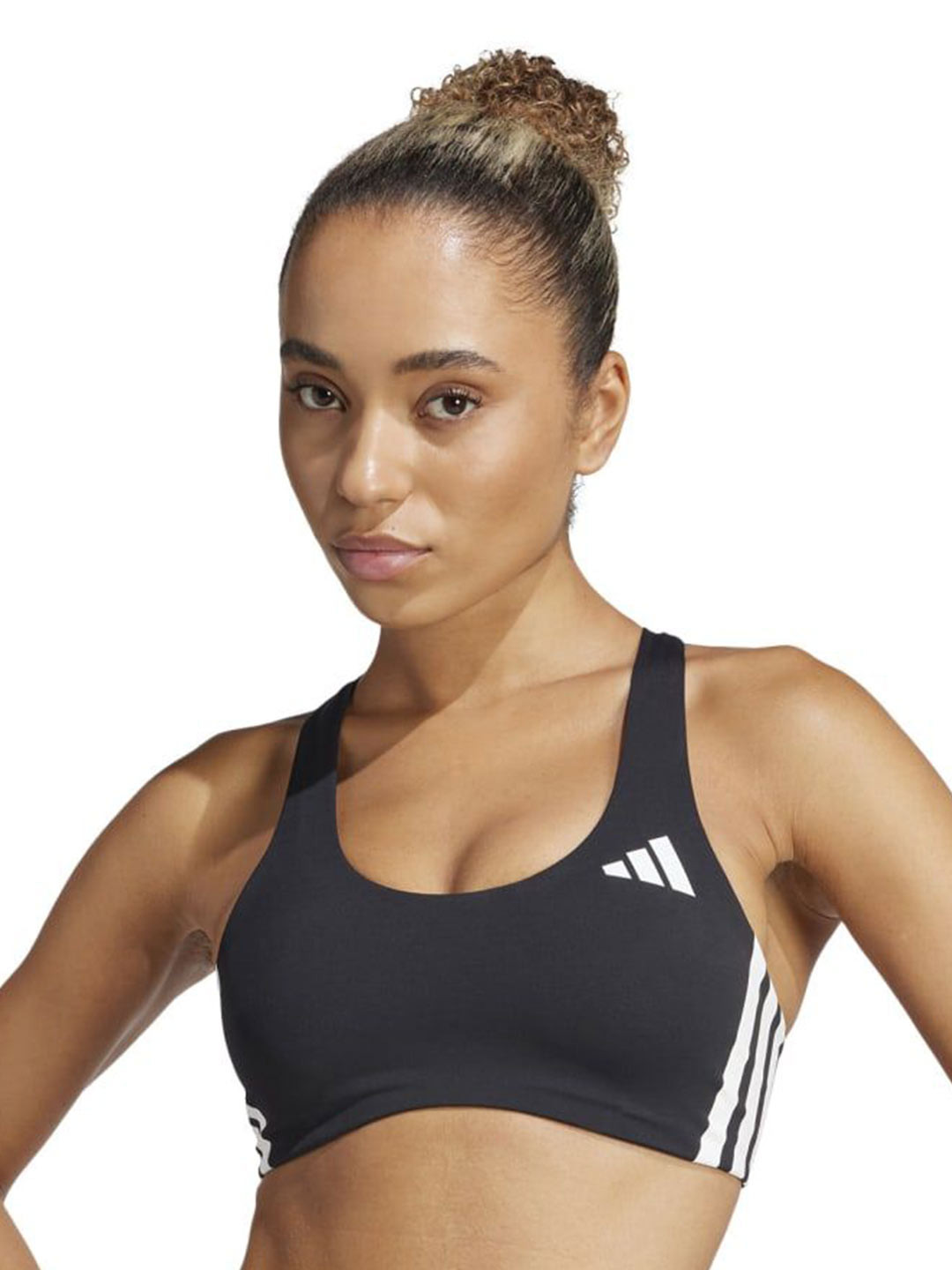 ADIDAS Powerreact Train Medium-Support 3-Stripes Bra