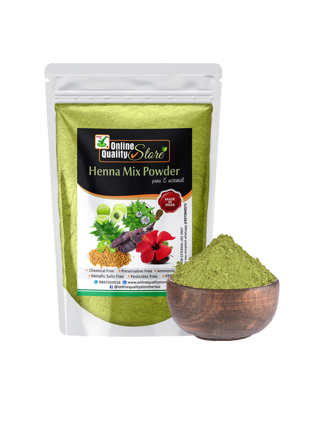 Online Quality Store Organic Henna Hair Colour - 400g