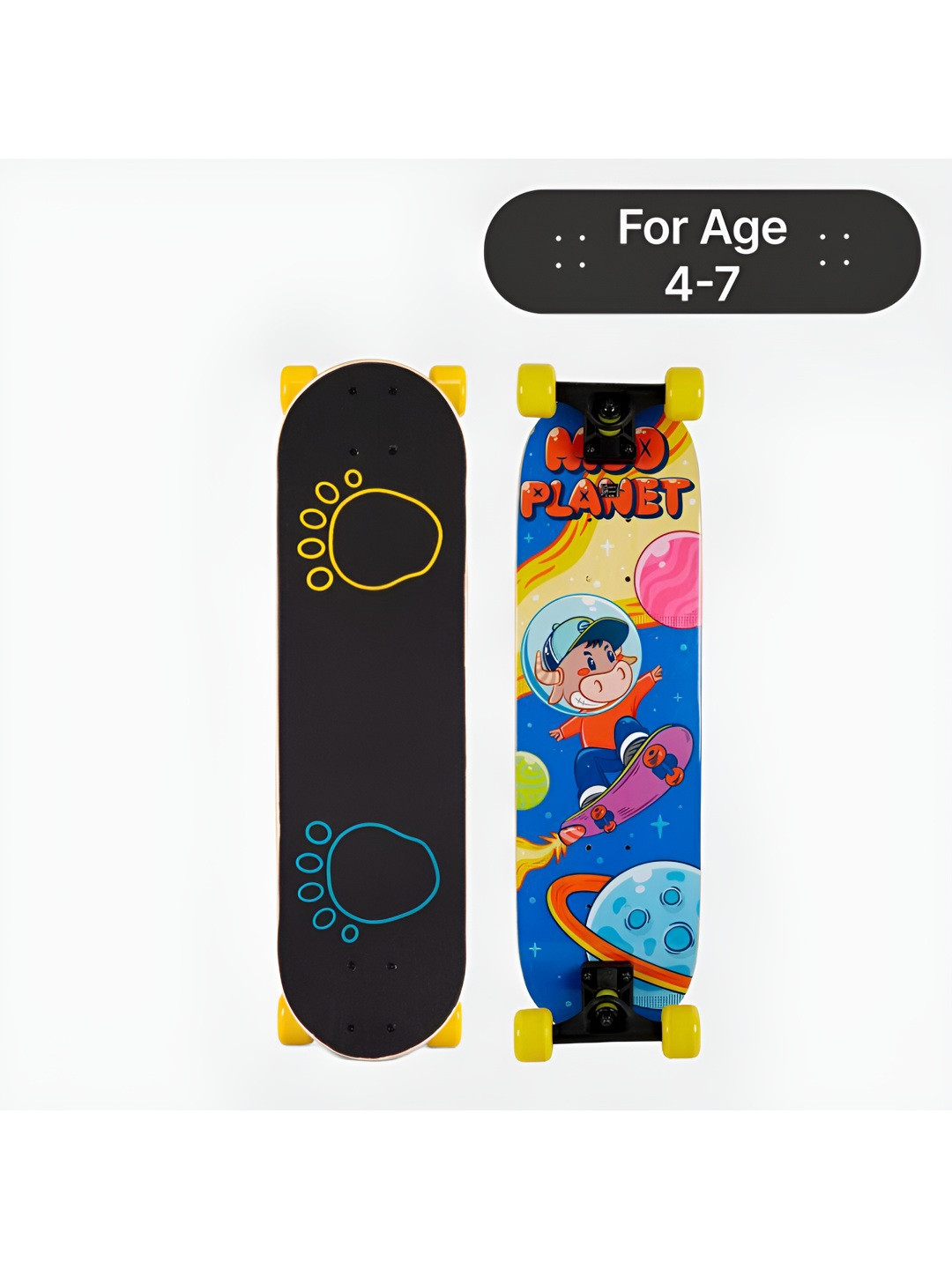 Decathlon OXELO Printed Adjustable Wheel Skateboard