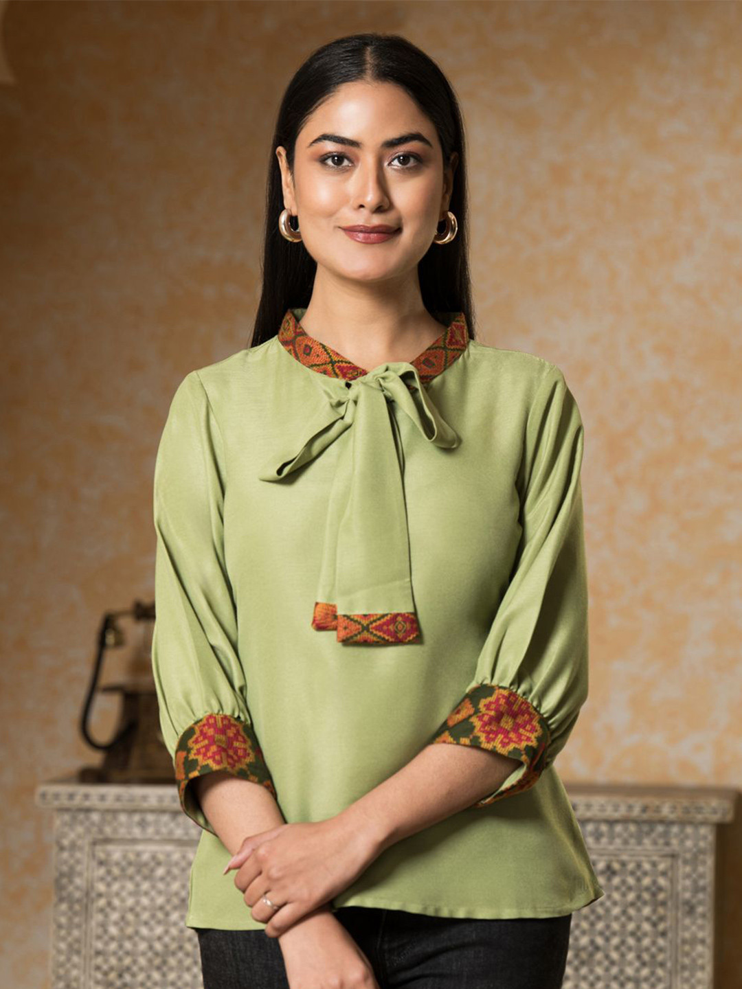 SAHASIKA Crepe Styled Back Top