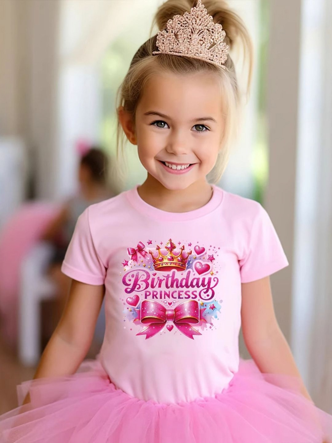 YK Girls Raw Edge T-shirt