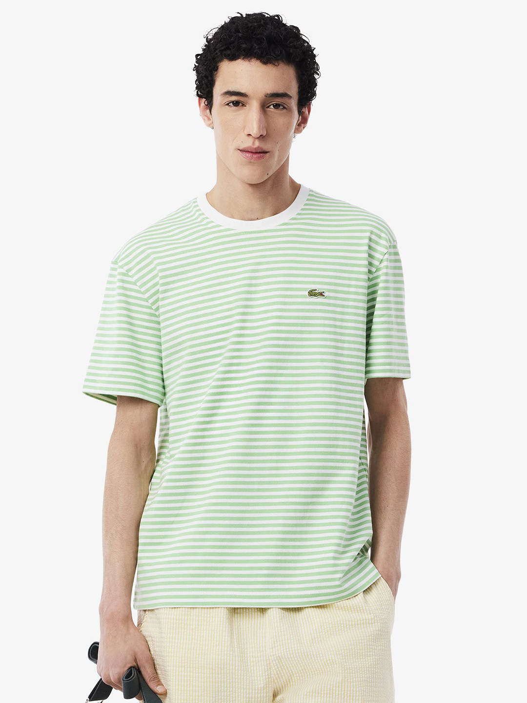 Lacoste Men Striped Pockets T-shirt