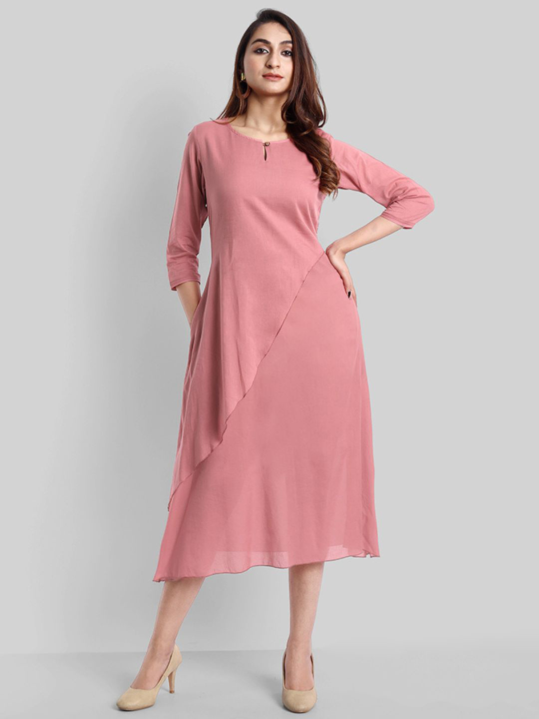 Mera Rang A-Line Midi Dress