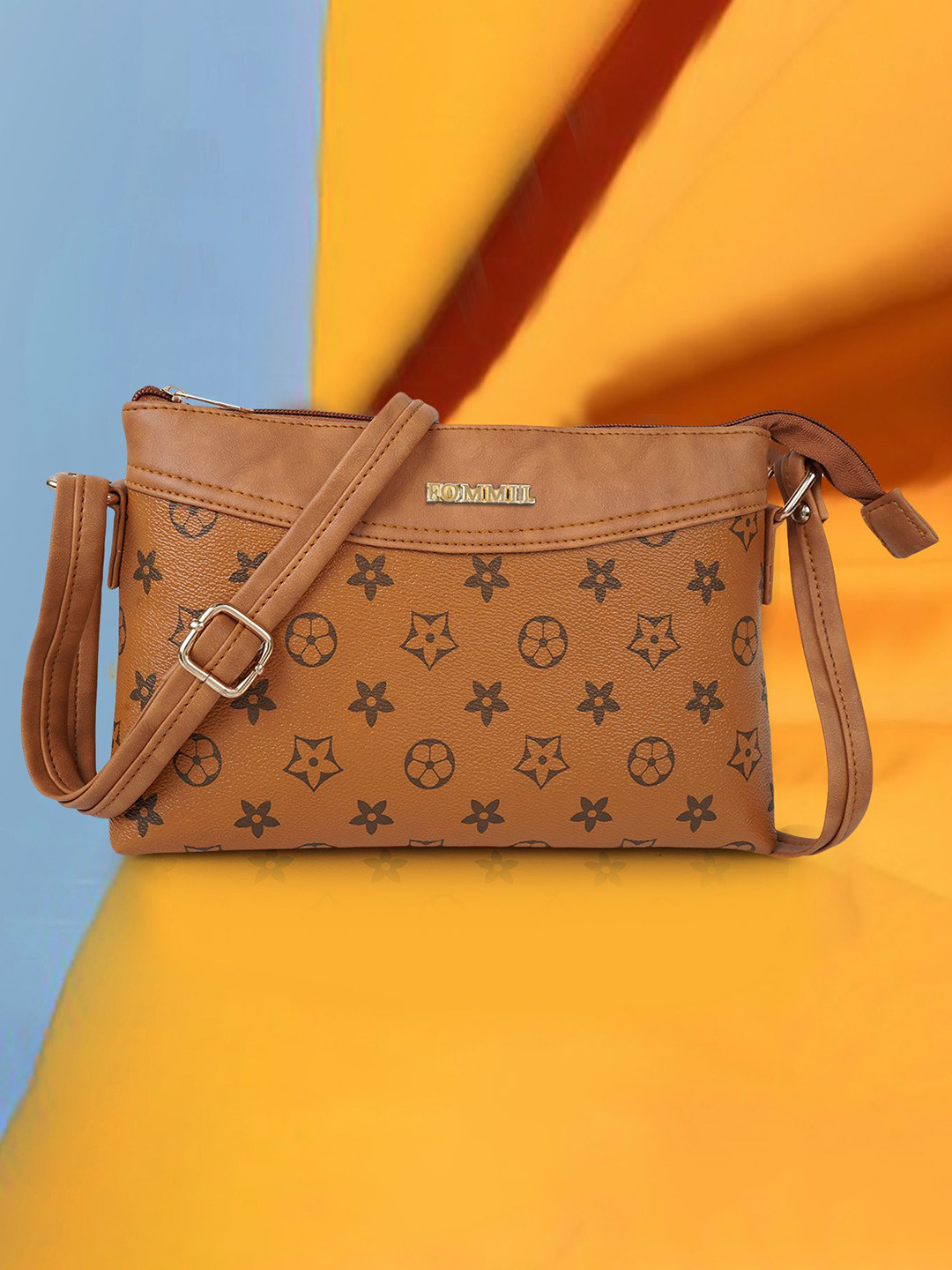 FOMMIL Bowling Sling Bag with Cut Work