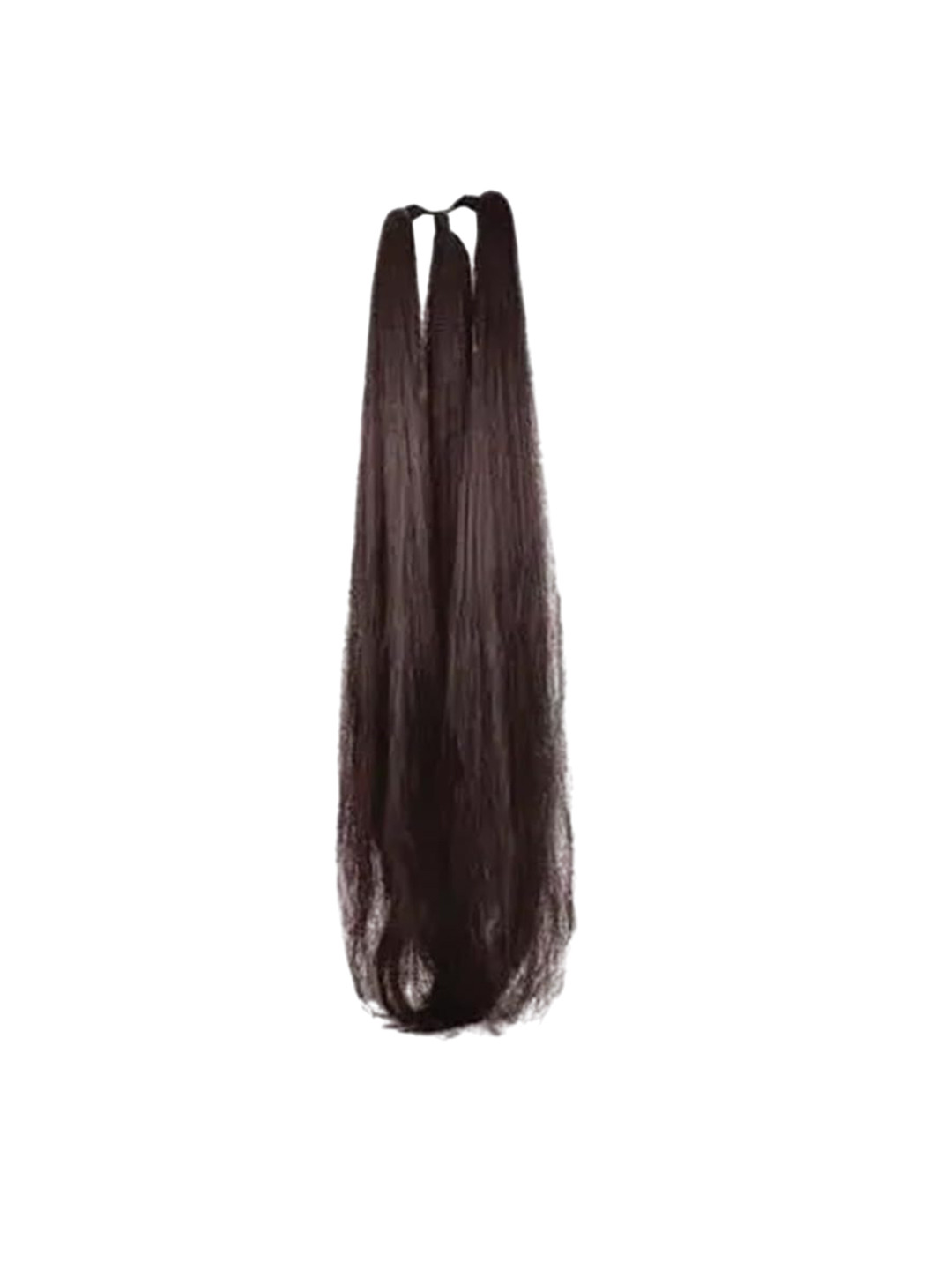 CLIXFOX Clip In Straight Ponytail Hair Extension - Black 26 Inch