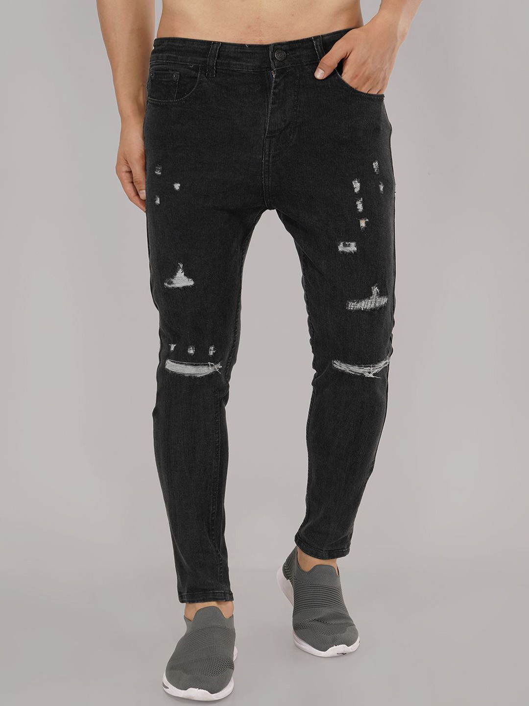 FOUL CHILD Men Skinny Fit Highly Distressed Stretchable Jeans