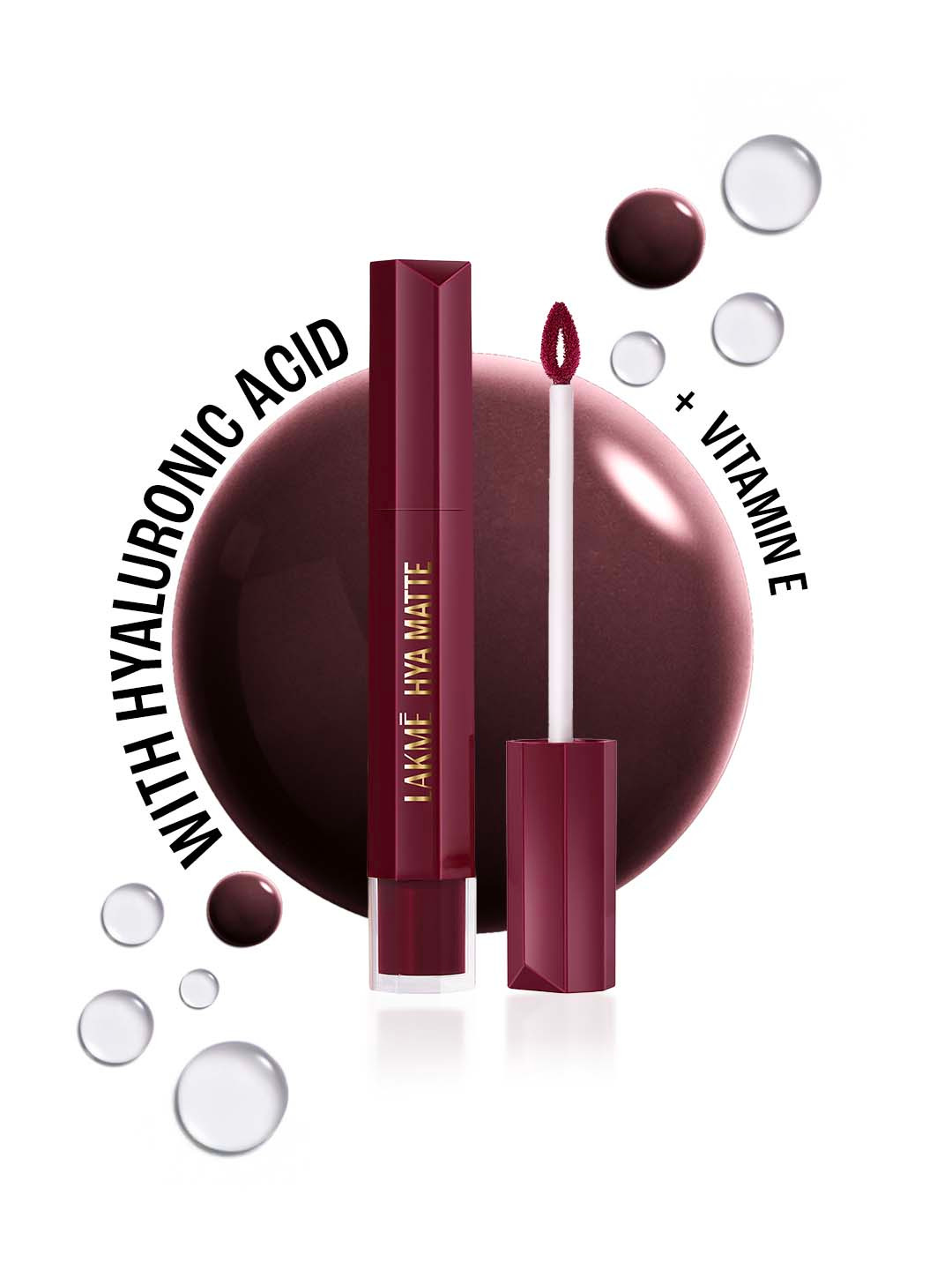 Lakme 9to5 Hya Matte Liquid Lipstick with Vitamin E 5.3ml - Powerhouse Plum H08