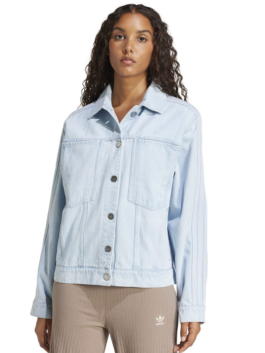 ADIDAS Originals Women Longline Training or Gym Denim Jacket