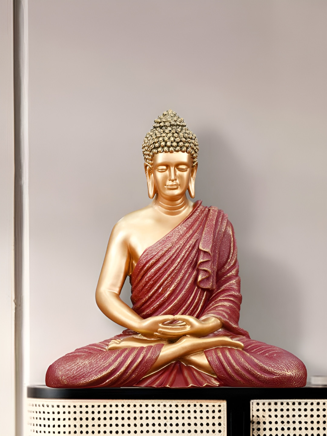 Royaloak Red Buddha Idol Showpiece