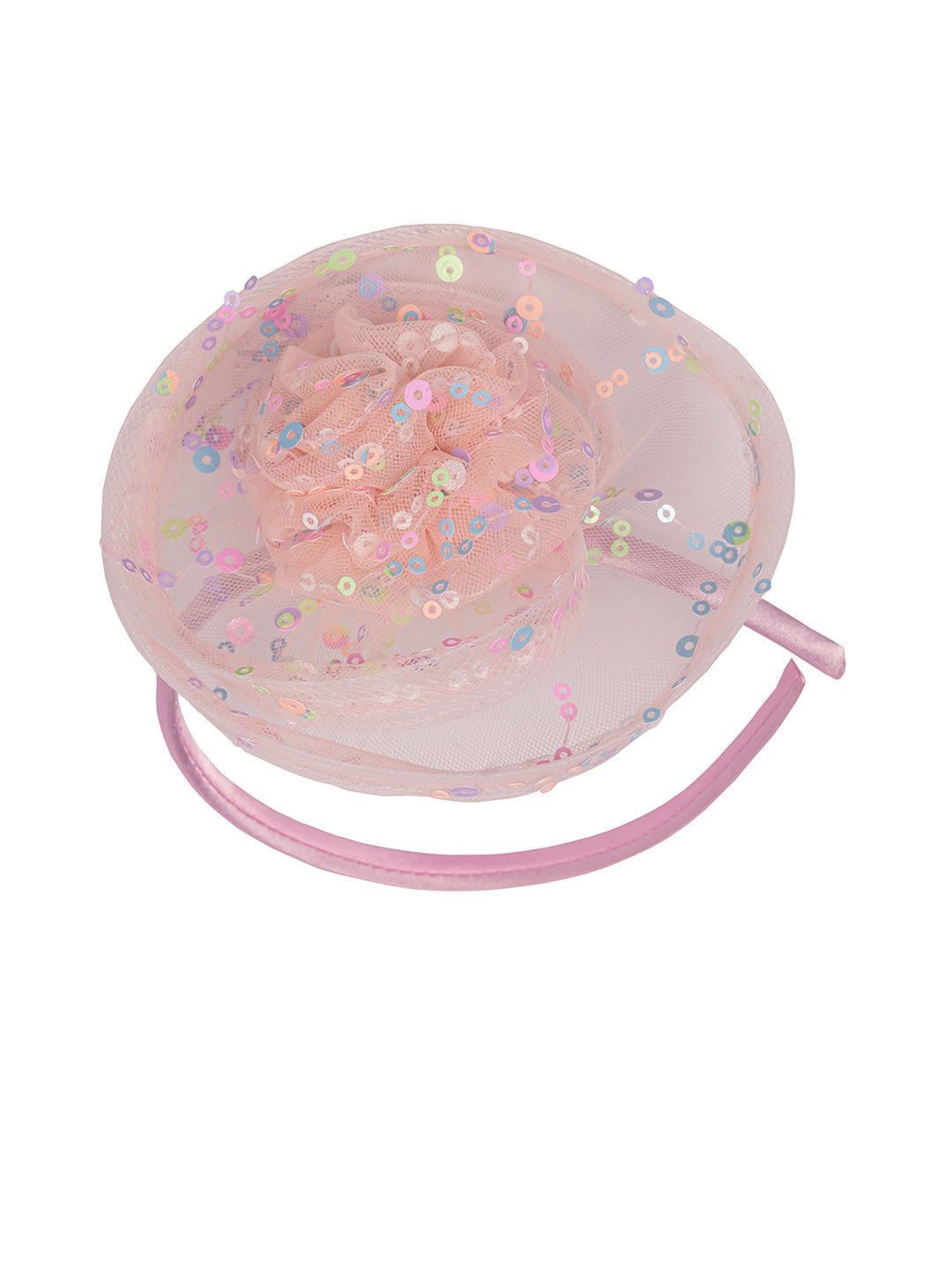 Aye Candy Girls Sequins Embellished Floral Hat Design Hairband