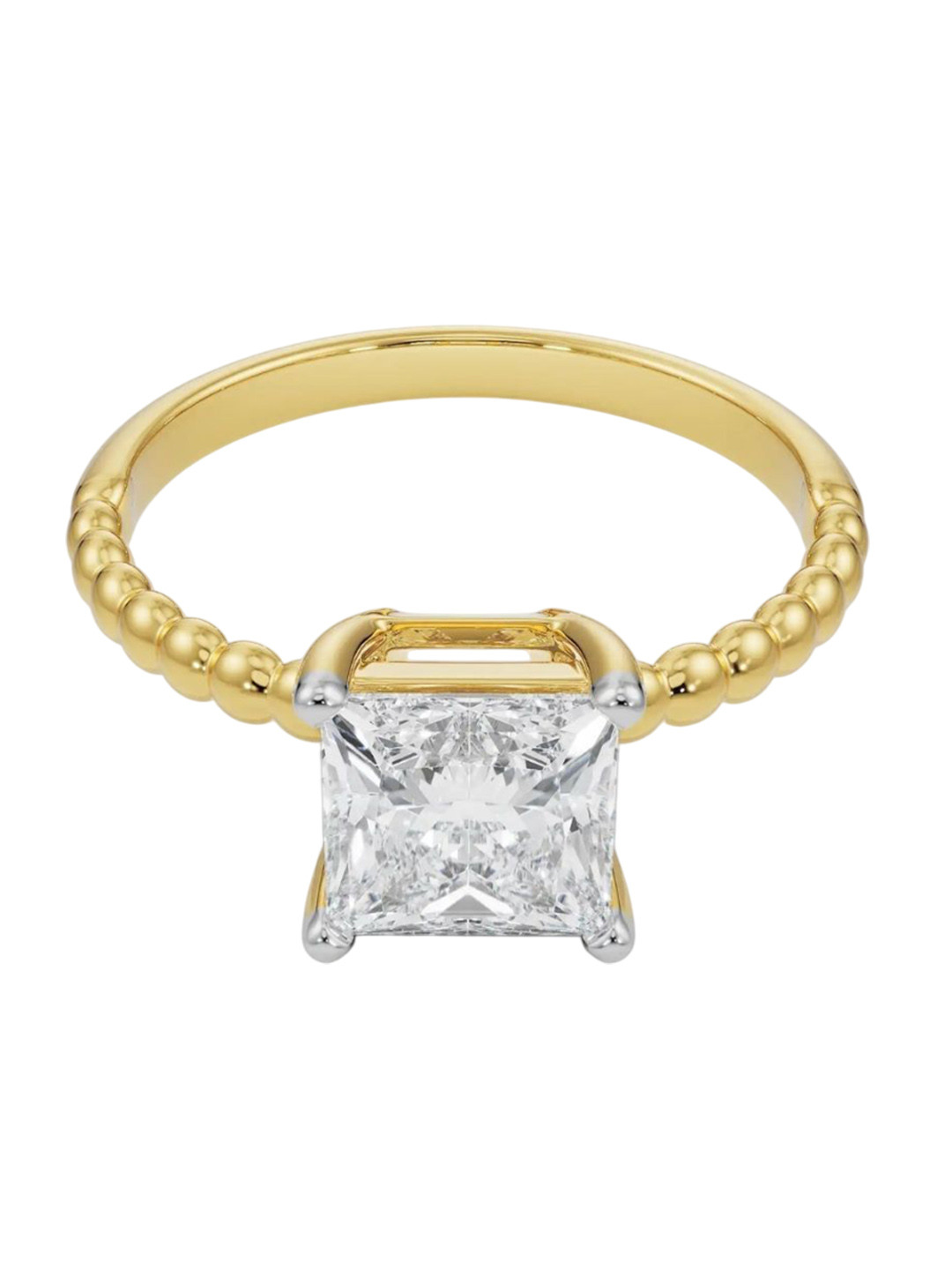 Emori Violet Princess Cut Engagement Lab Diamond in 14KT Gold Ring