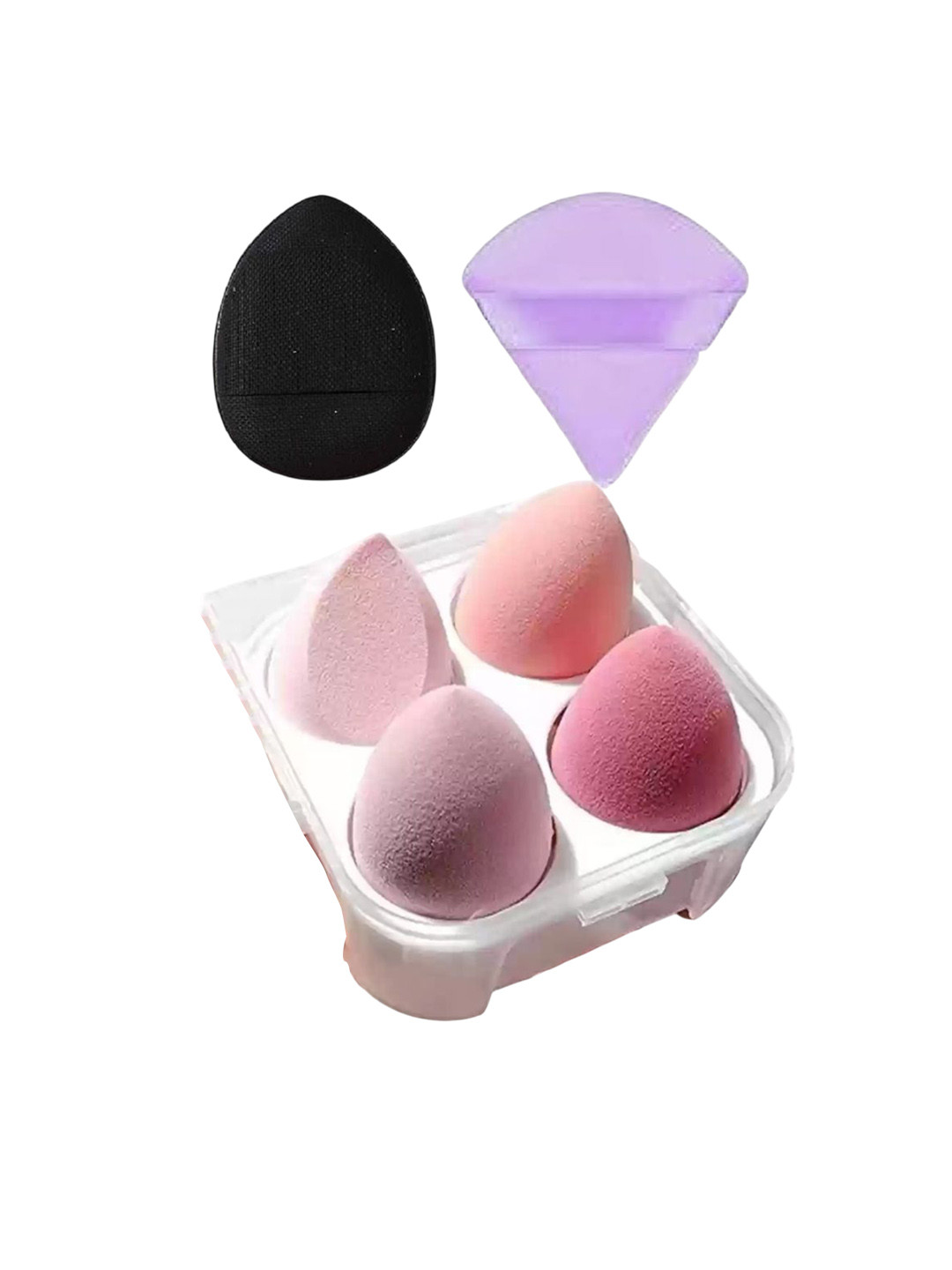 Gonegal Set Of 5 Soft Blending Sponge With Pizza & Finger Puff