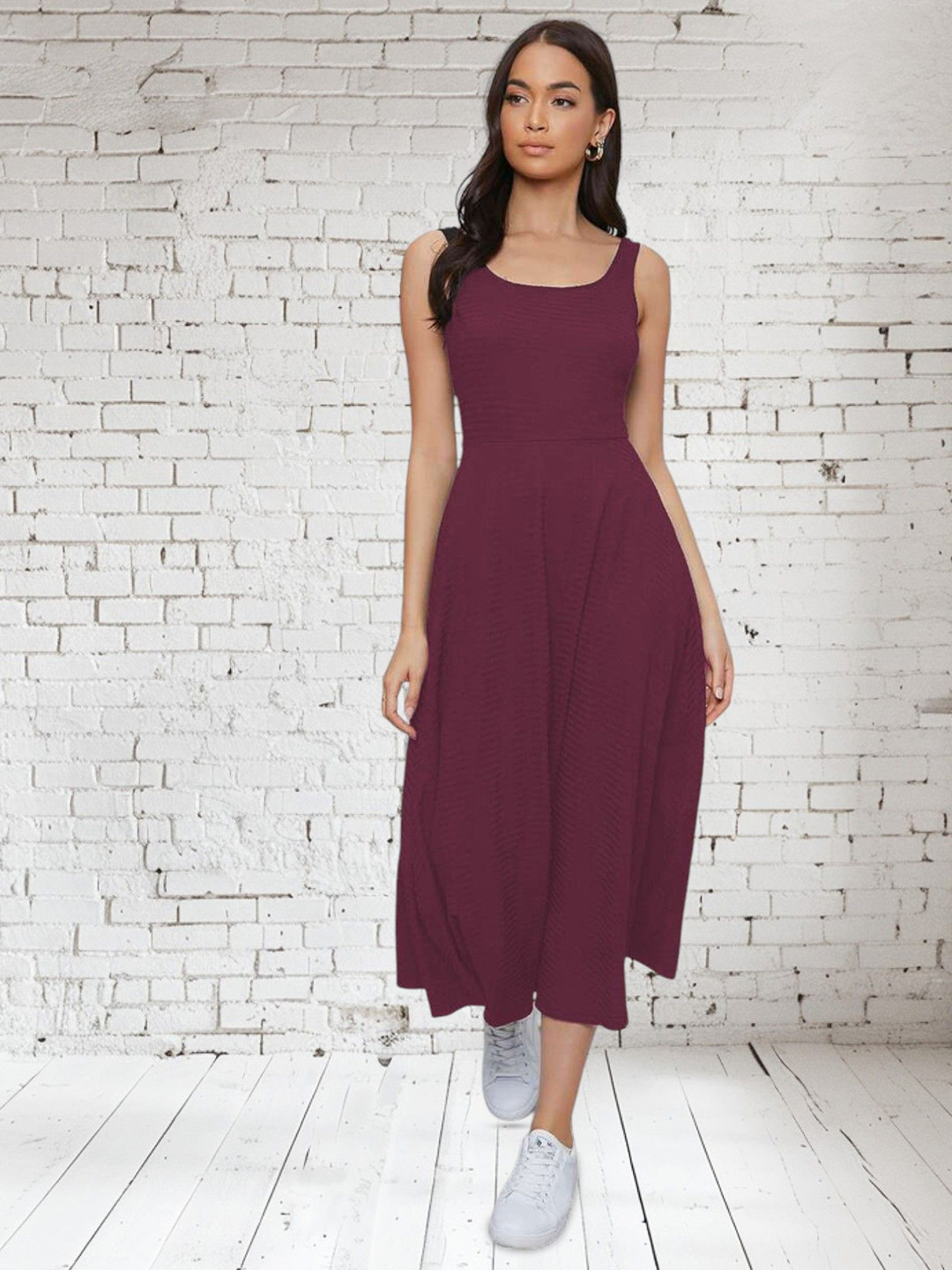 Areca Designer Fit & Flare Midi Dress