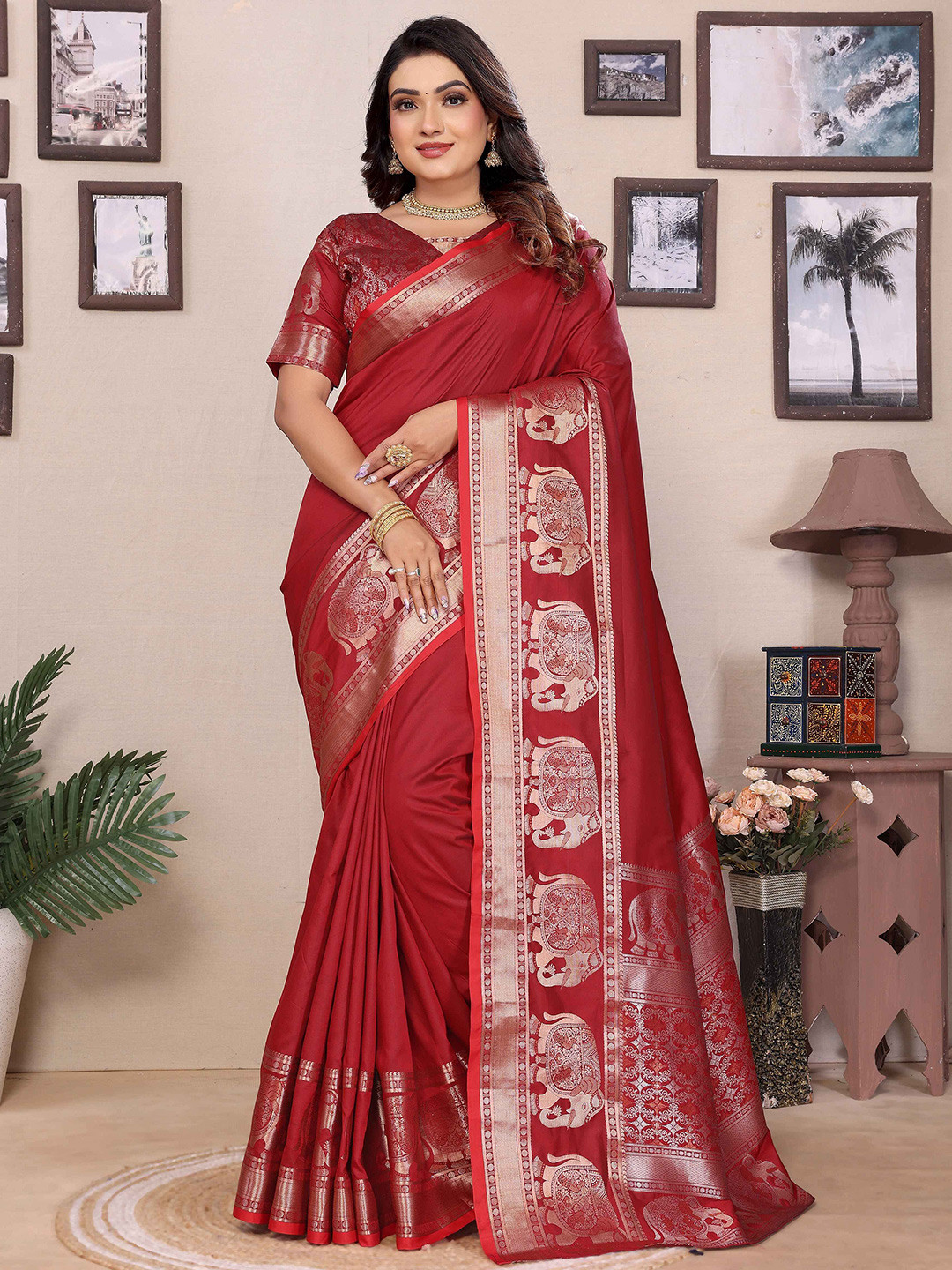 RAJ DHARMA SILK Zari  Saree