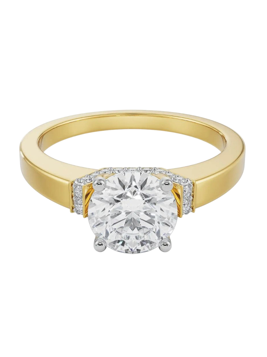 Emori Sienna Round Lab Diamond in 14KT Gold Ring