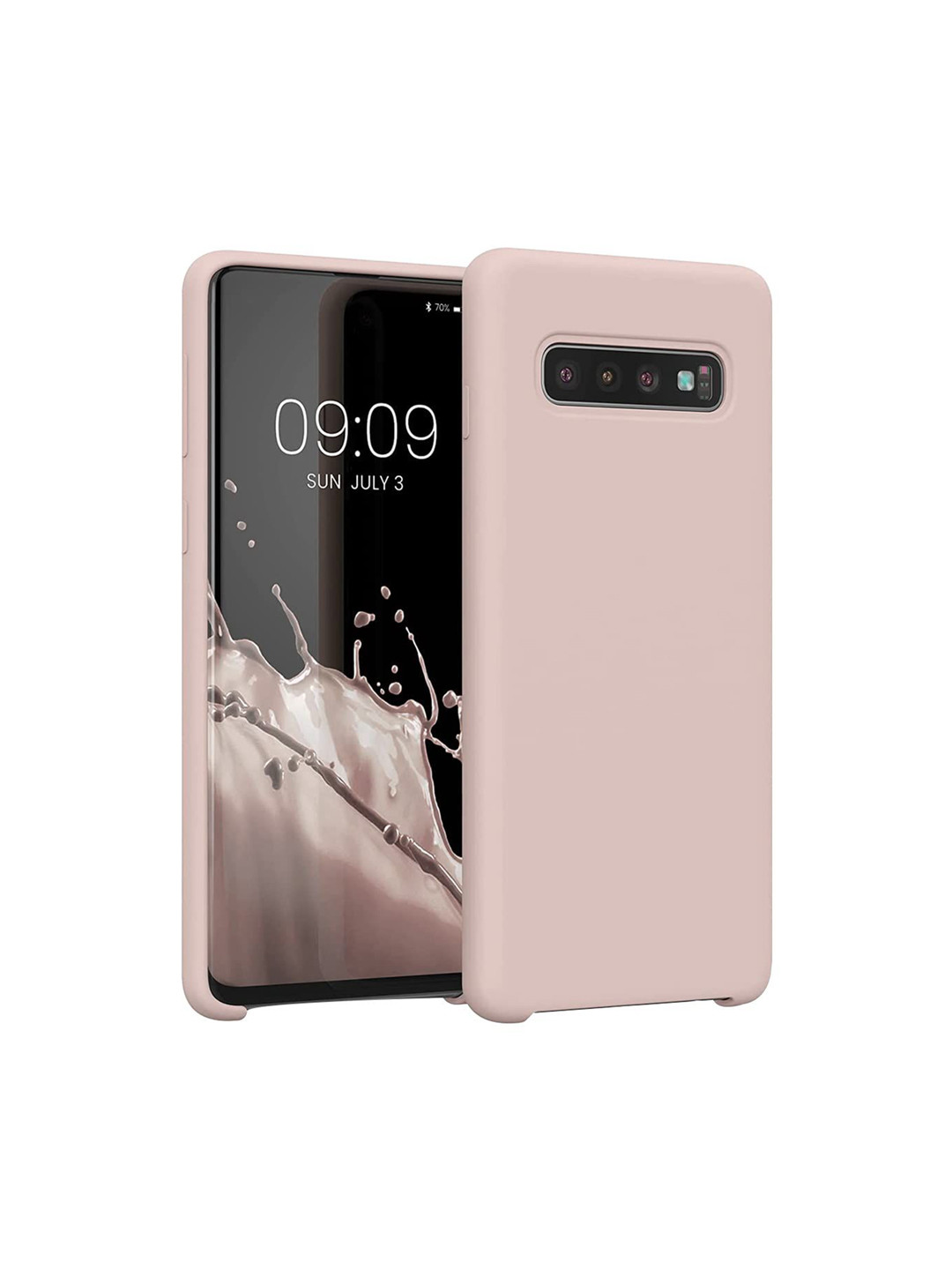 LIRAMARK Liquid Silicone Soft Back Cover Case for Samsung Galaxy S10
