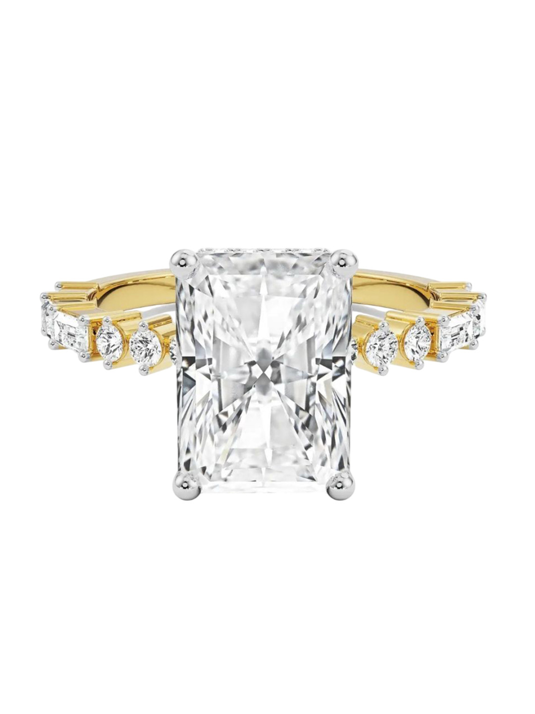 Emori Saira Radiant Engagement Lab Diamond Ring in 18KT Gold