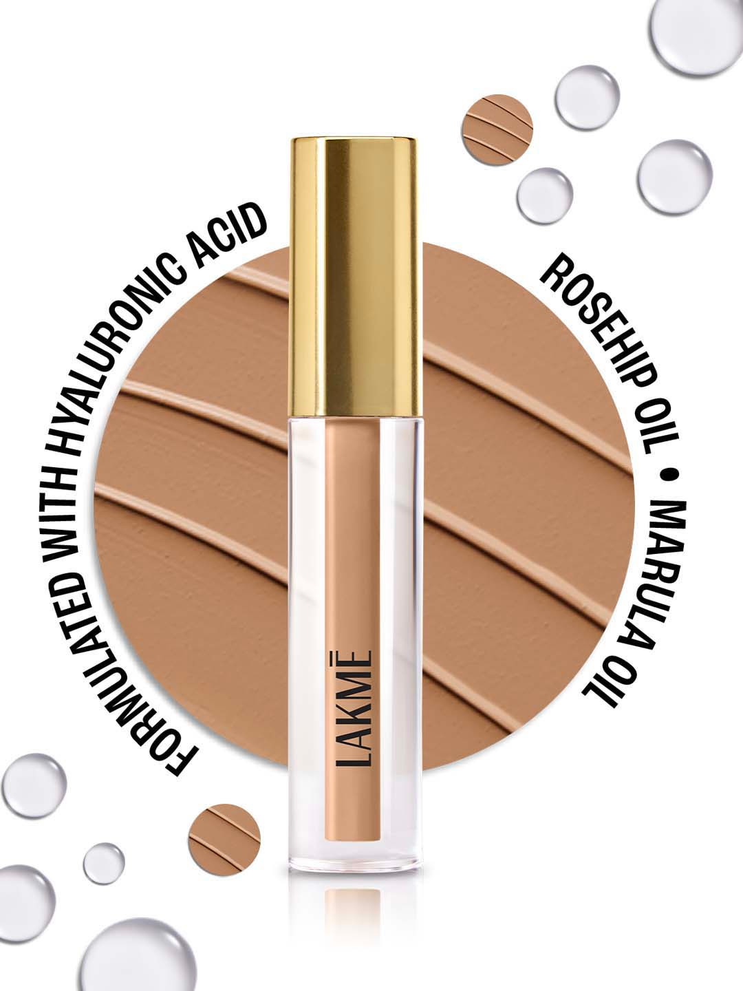 Lakme 9to5 Hya Matte Liquid Concealer With Hyaluronic Acid & Rosehip Oil  2ml - Cinnamon