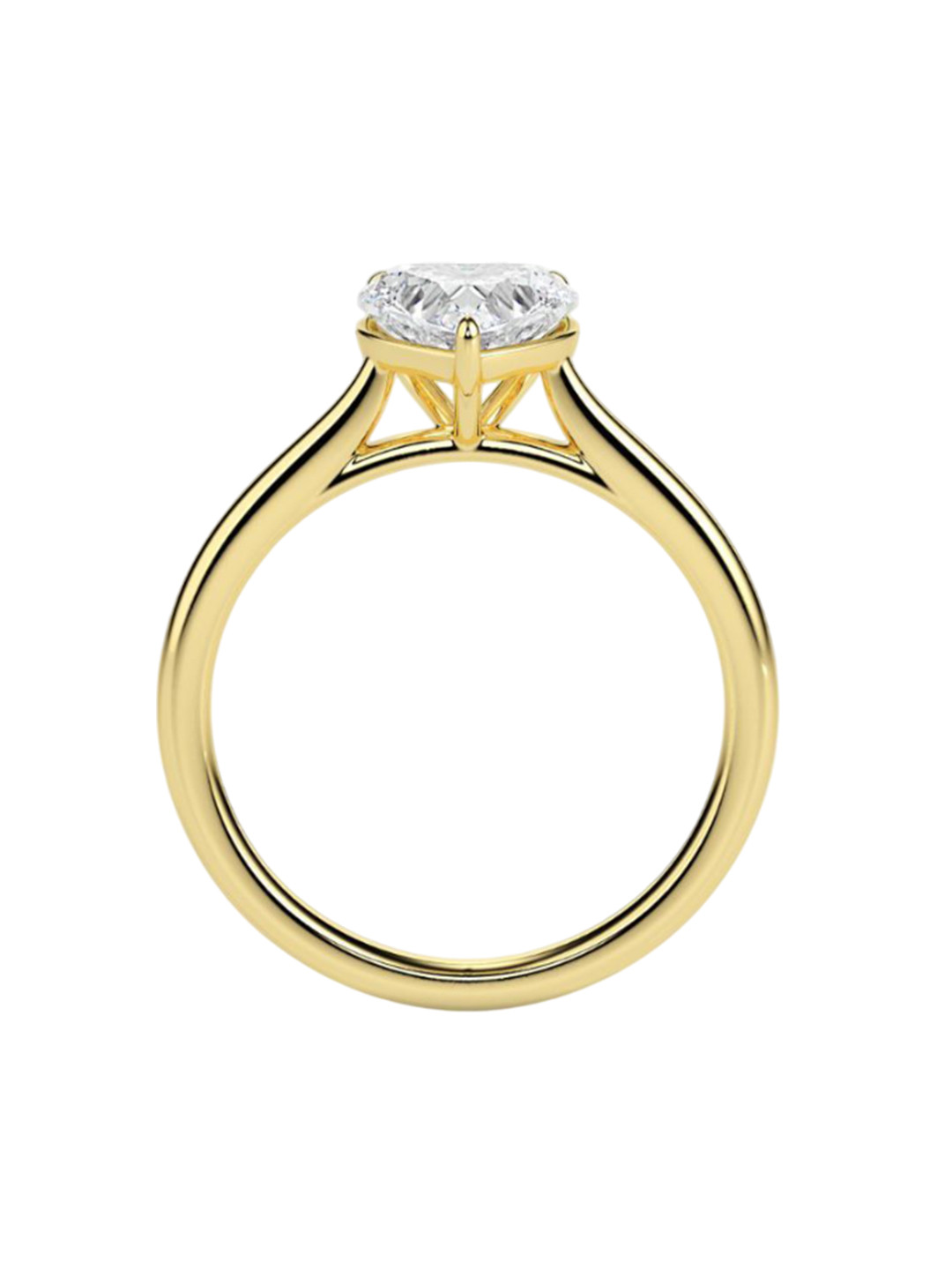 Emori Solitaire Heart Diamond Ring