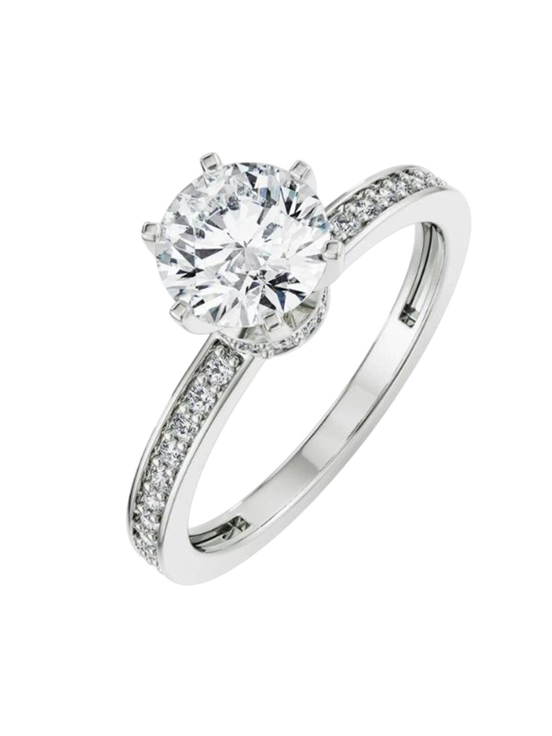 Emori Viesco Round Lab Diamond Ring in 18KT Gold