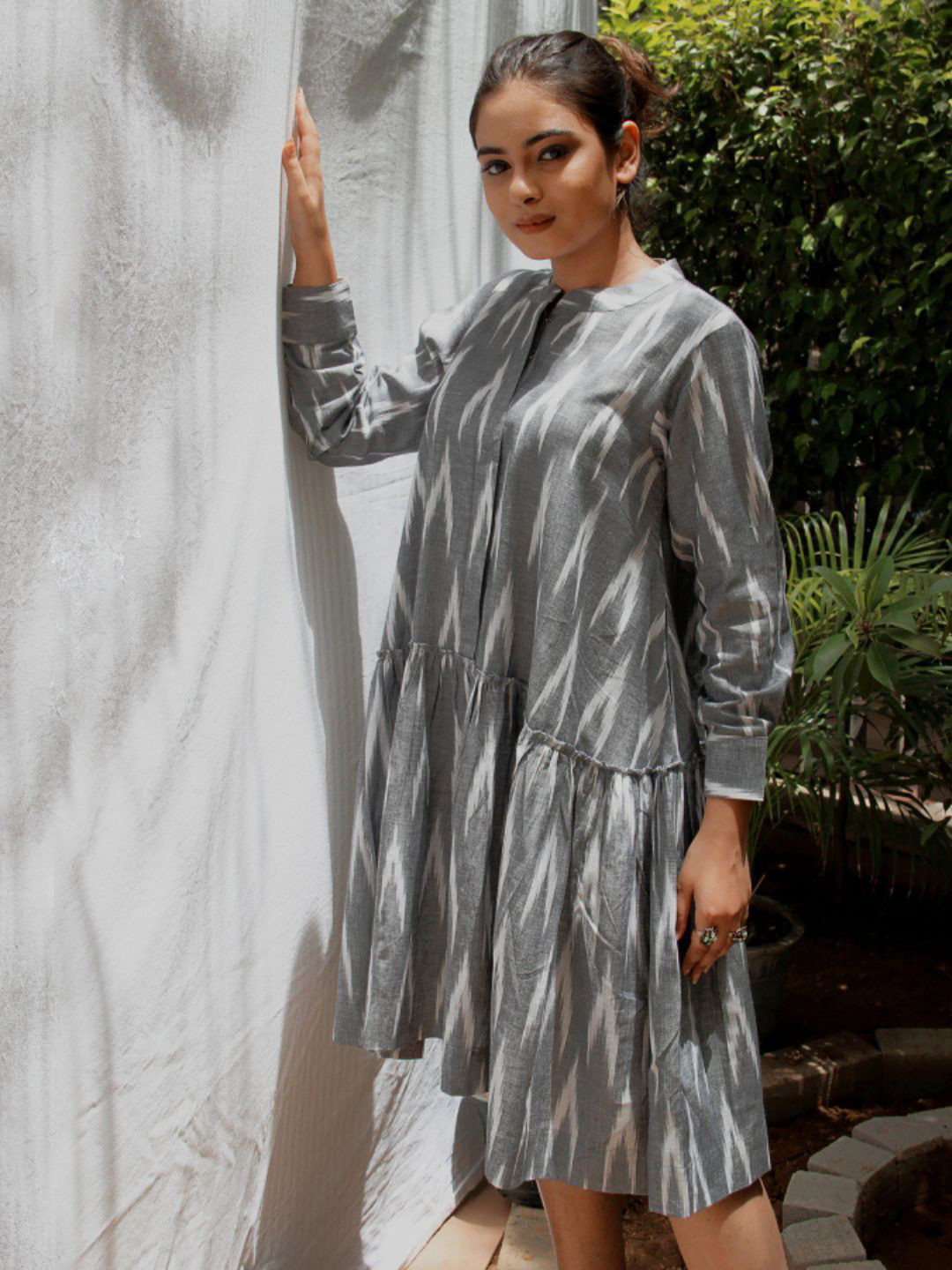 Mera Rang Print Fit & Flare Dress