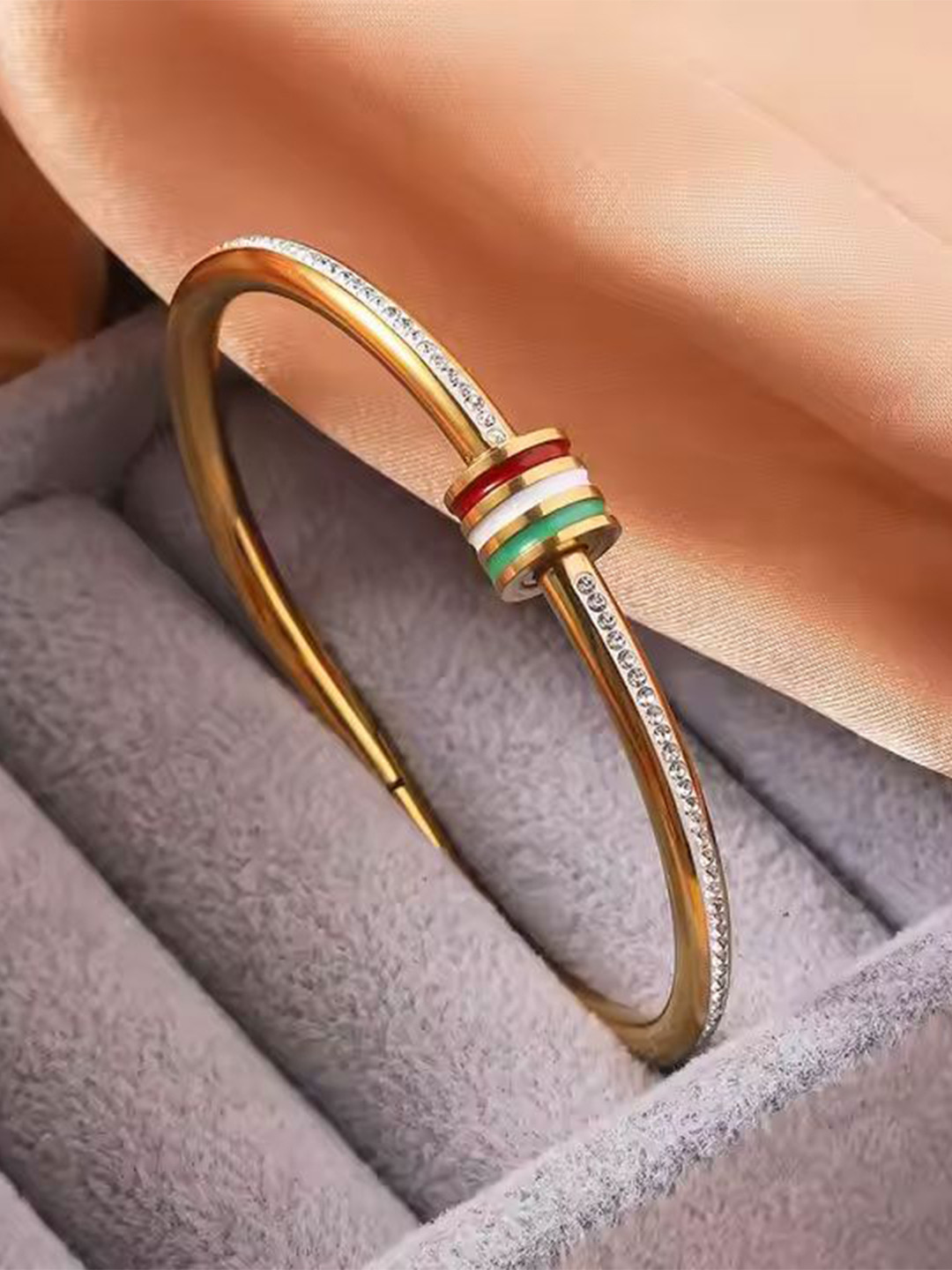 DKane Designs Women Gold-Plated Bangle-Style Bracelet