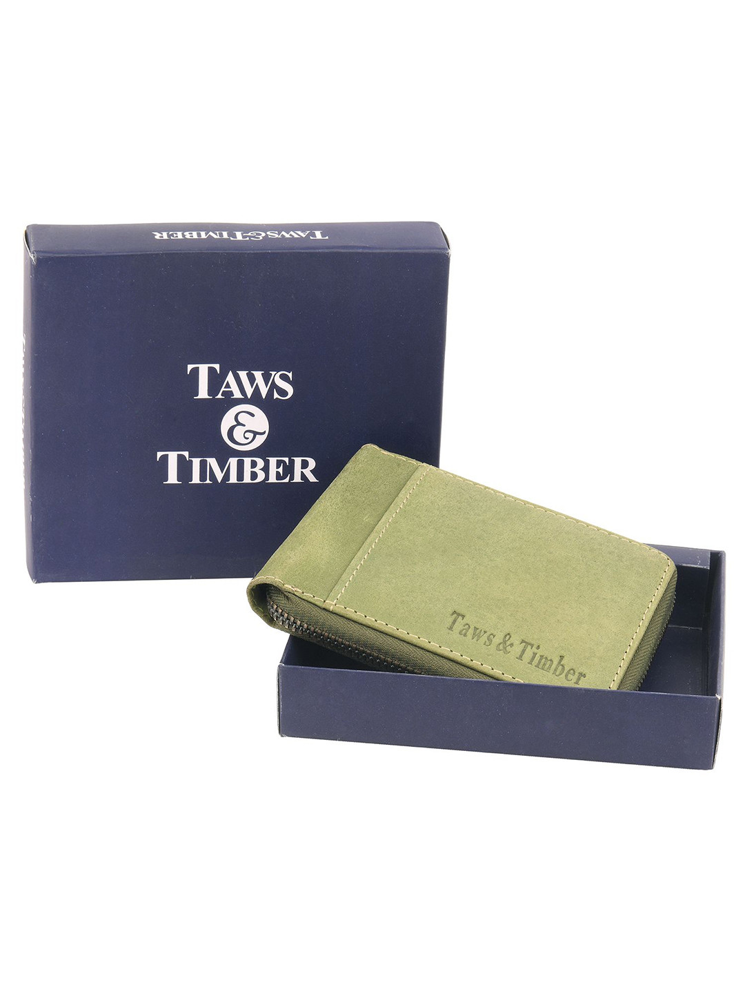 TAWS&TIMBER Men Leather Two Fold Wallet