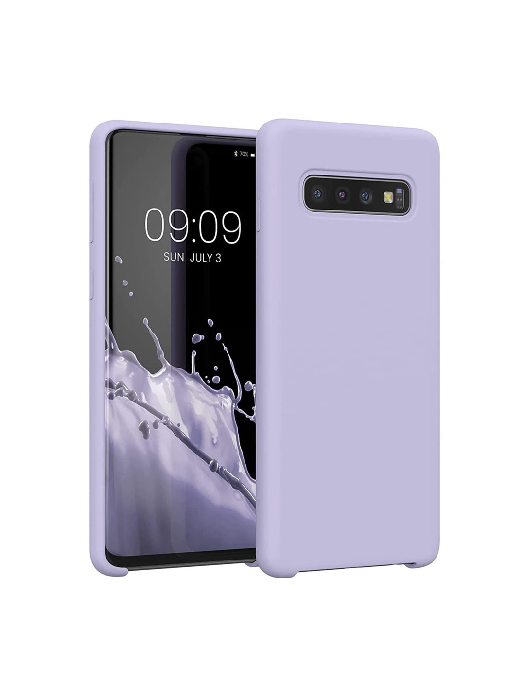 LIRAMARK Liquid Silicone Soft Samsung Galaxy S10 Back Case