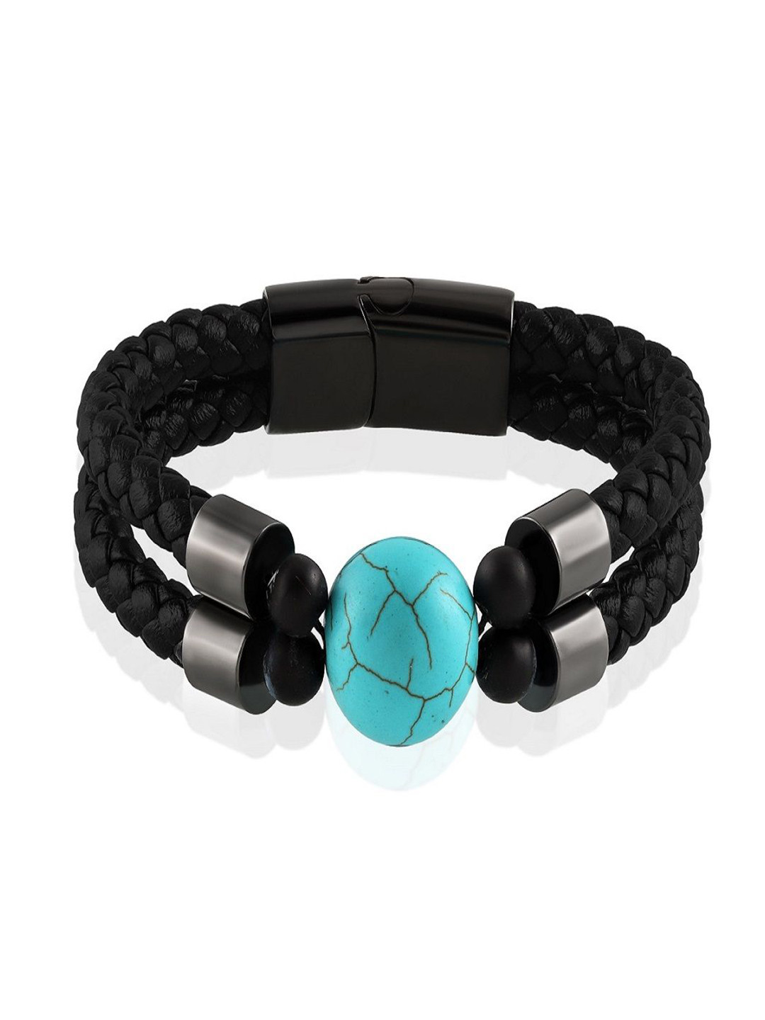 Nirvana Men Turquoise Wraparound Bracelet
