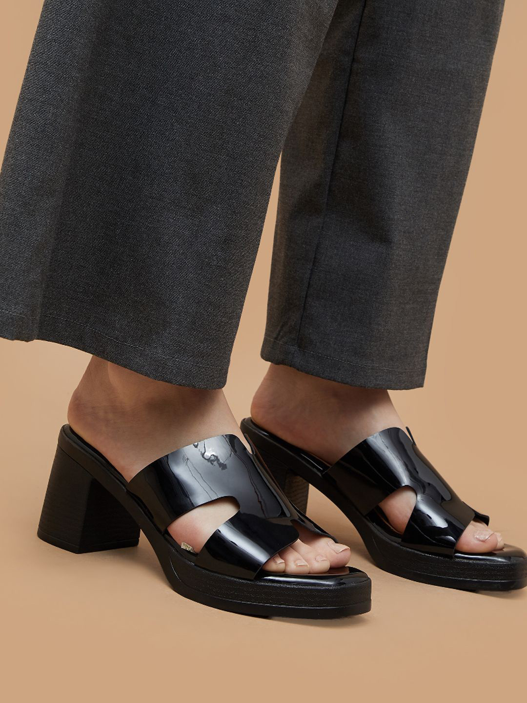 CODE by Lifestyle Women PU Block Heel Sandals