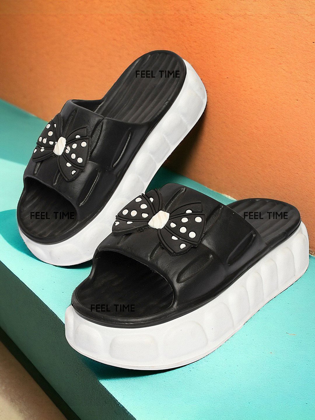 FEEL TIME Women Open Toe Flats