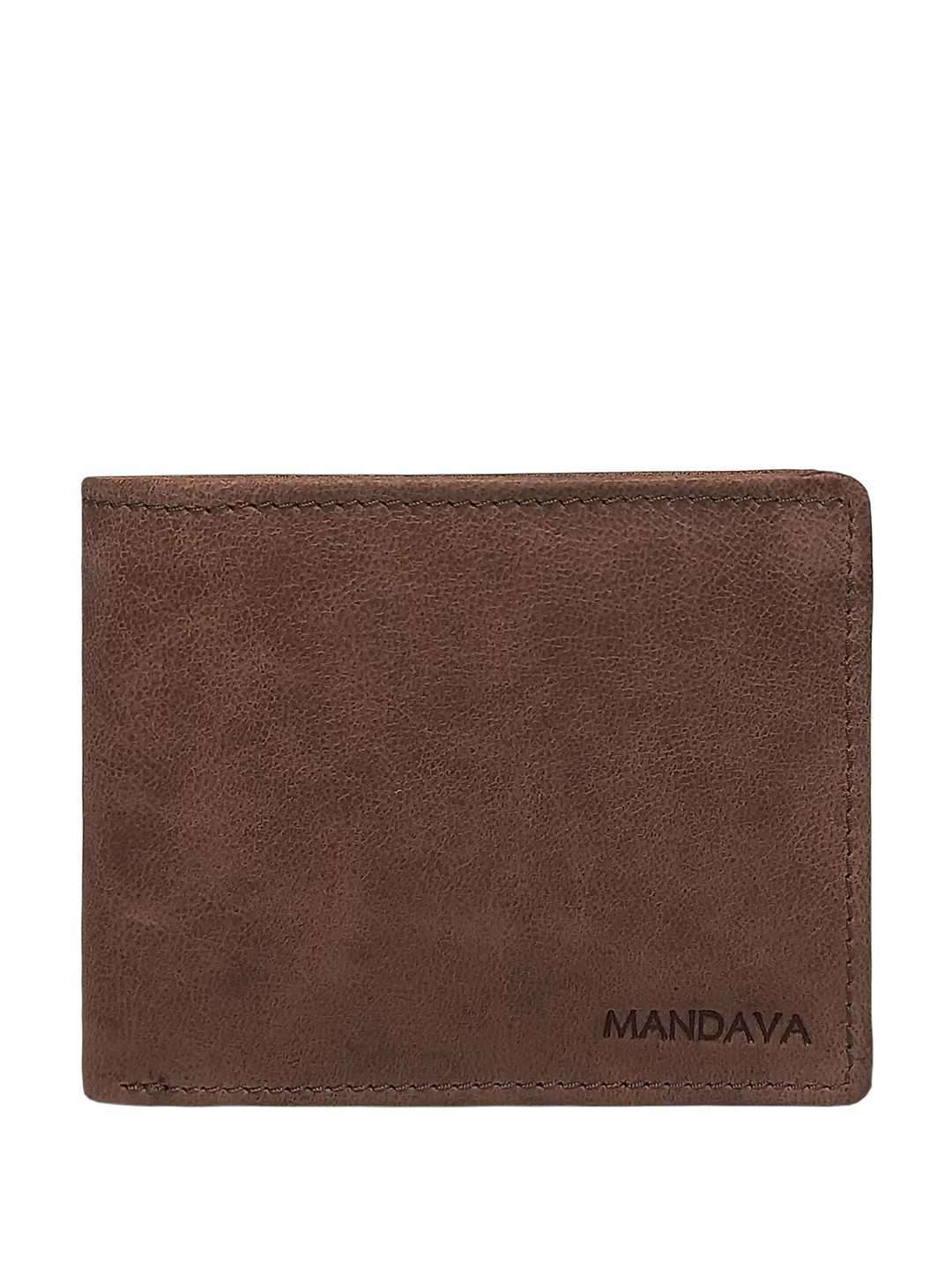 MANDAVA Men Leather Two Fold Wallet