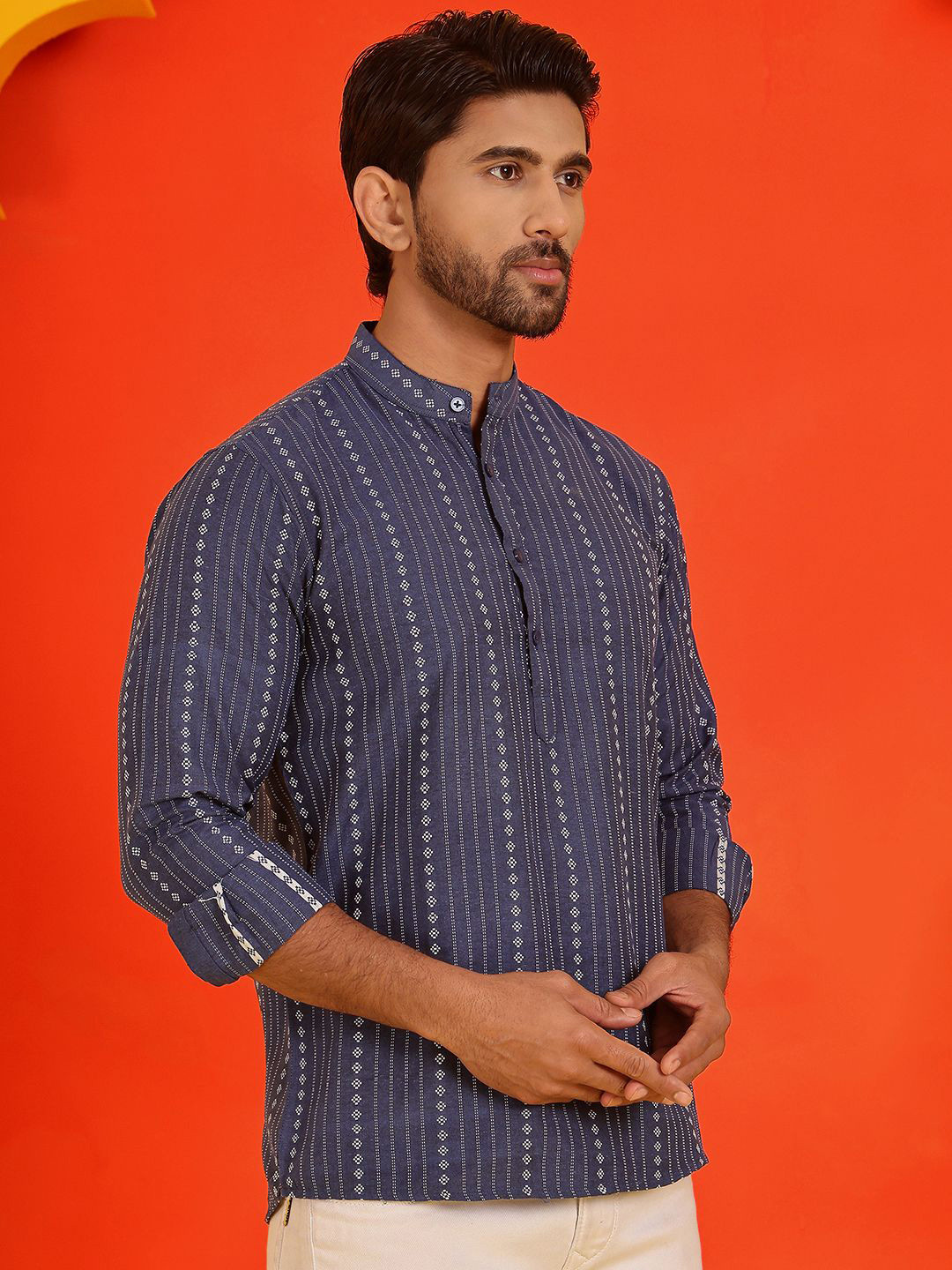 Anouk Rustic Men Geometric Kurta