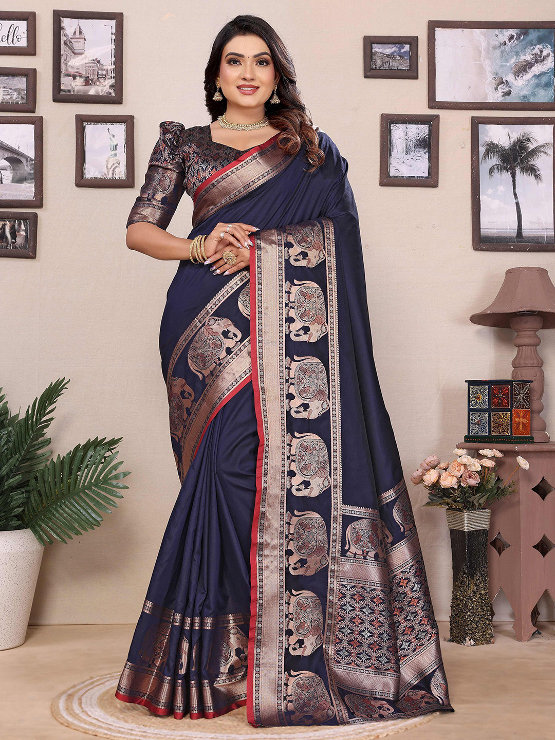 RAJ DHARMA SILK Zari  Designer Saree