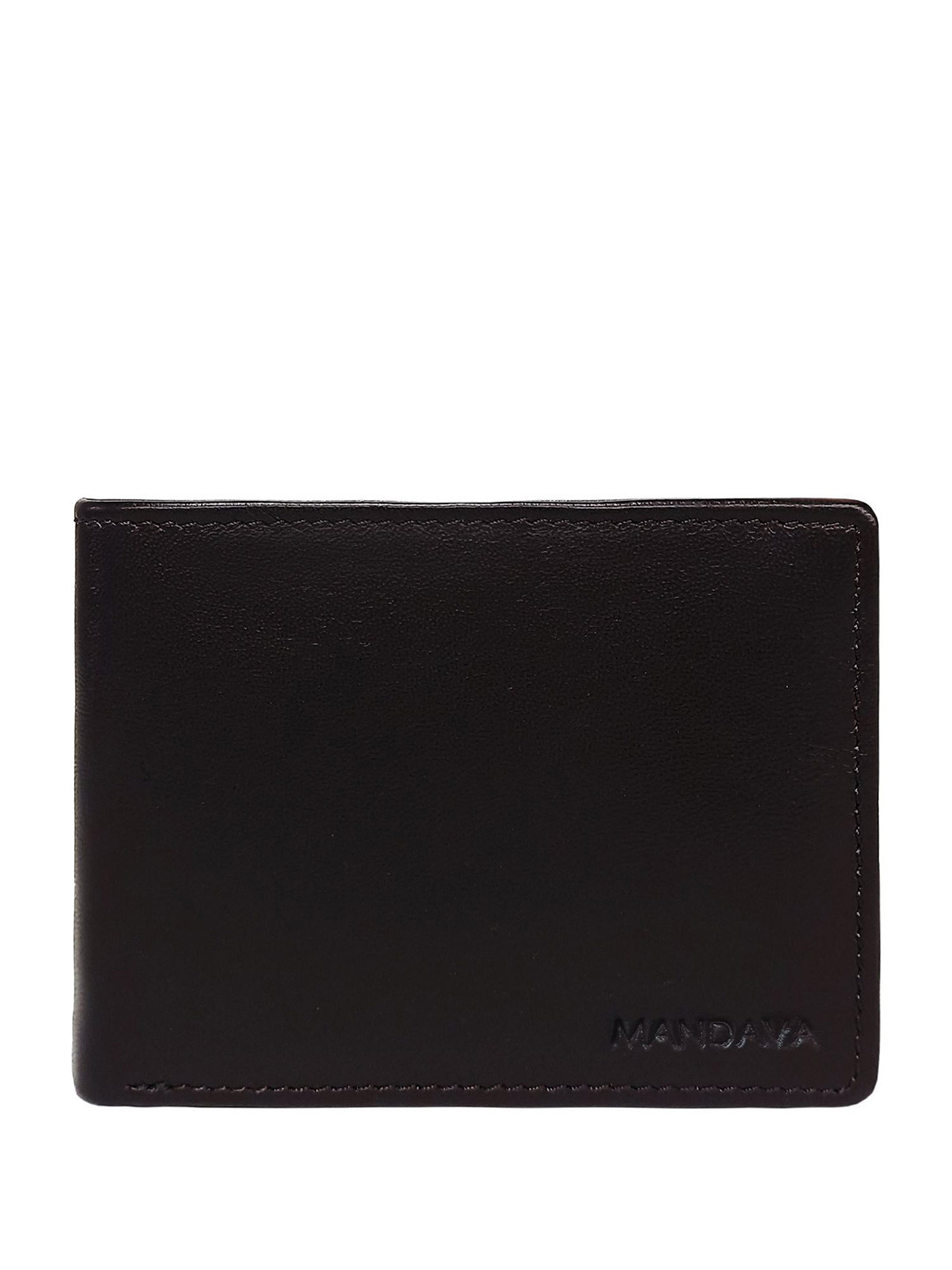 MANDAVA Men Leather Two Fold Wallet