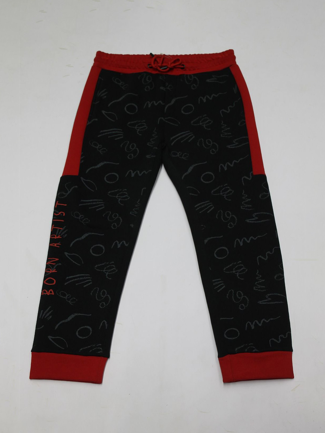 JUNIOR KILLER Boys Printed Pure Cotton Mid Rise Track Pant