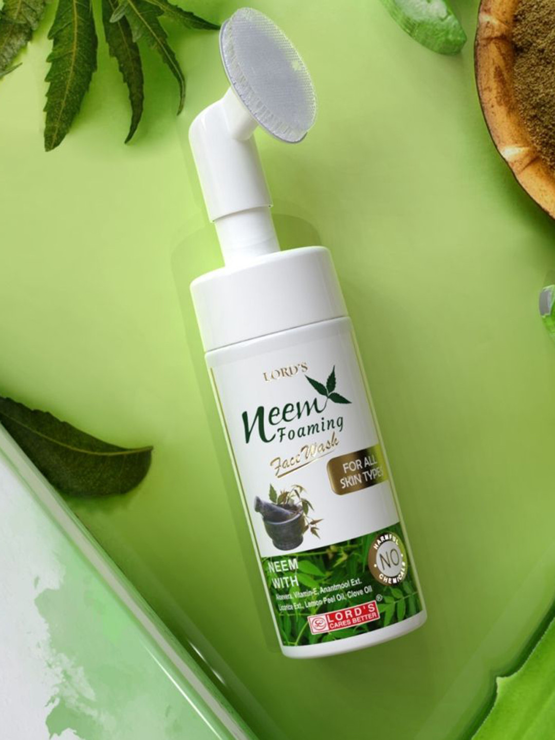 Lord's Skincare Better Neem Foaming Face Wash With Aloevera For Cleansing Skin - 150 ml