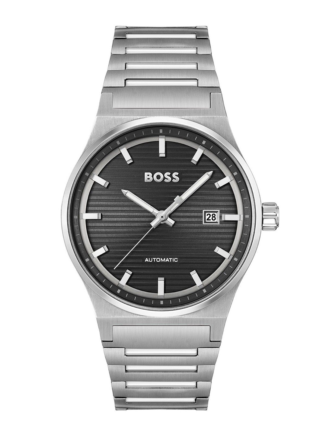 BOSS Men Dial & Stainless Steel Bracelet Style Straps Analogue Automatic Solar Powered Watch 1514117