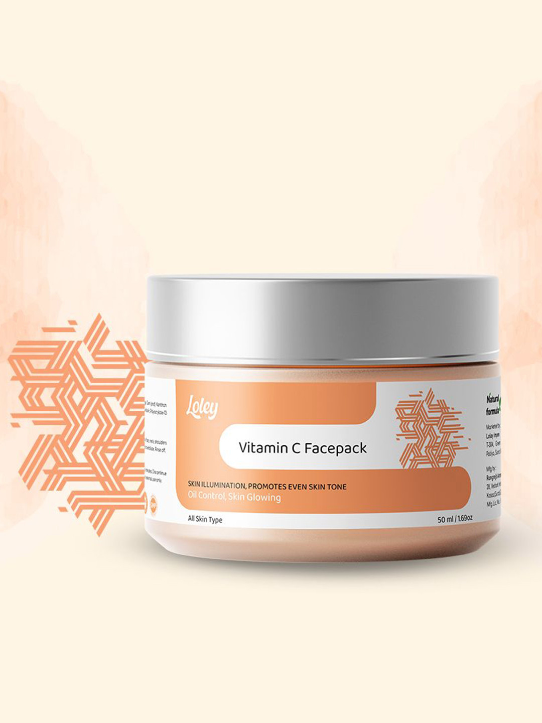 LOLEY Vitamin C Face Pack For Oil Control And Skin Glowing Face Mask - 50 ml