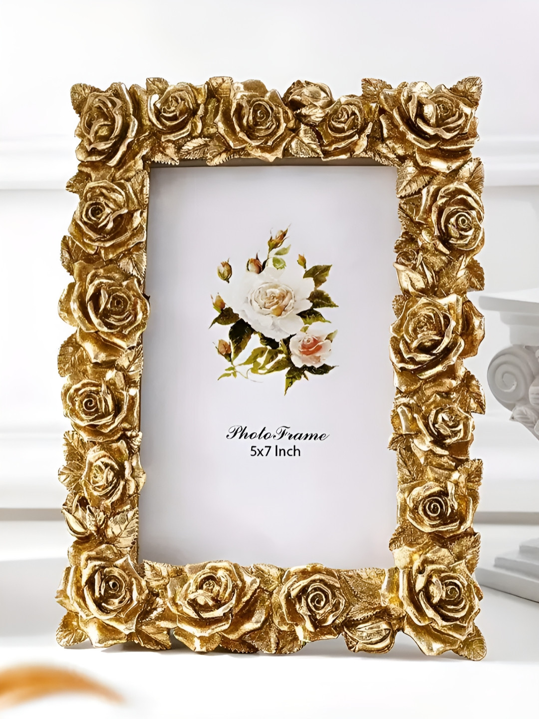 Art Street Gold-Toned 1 Pieces Metal Table Photo Frames