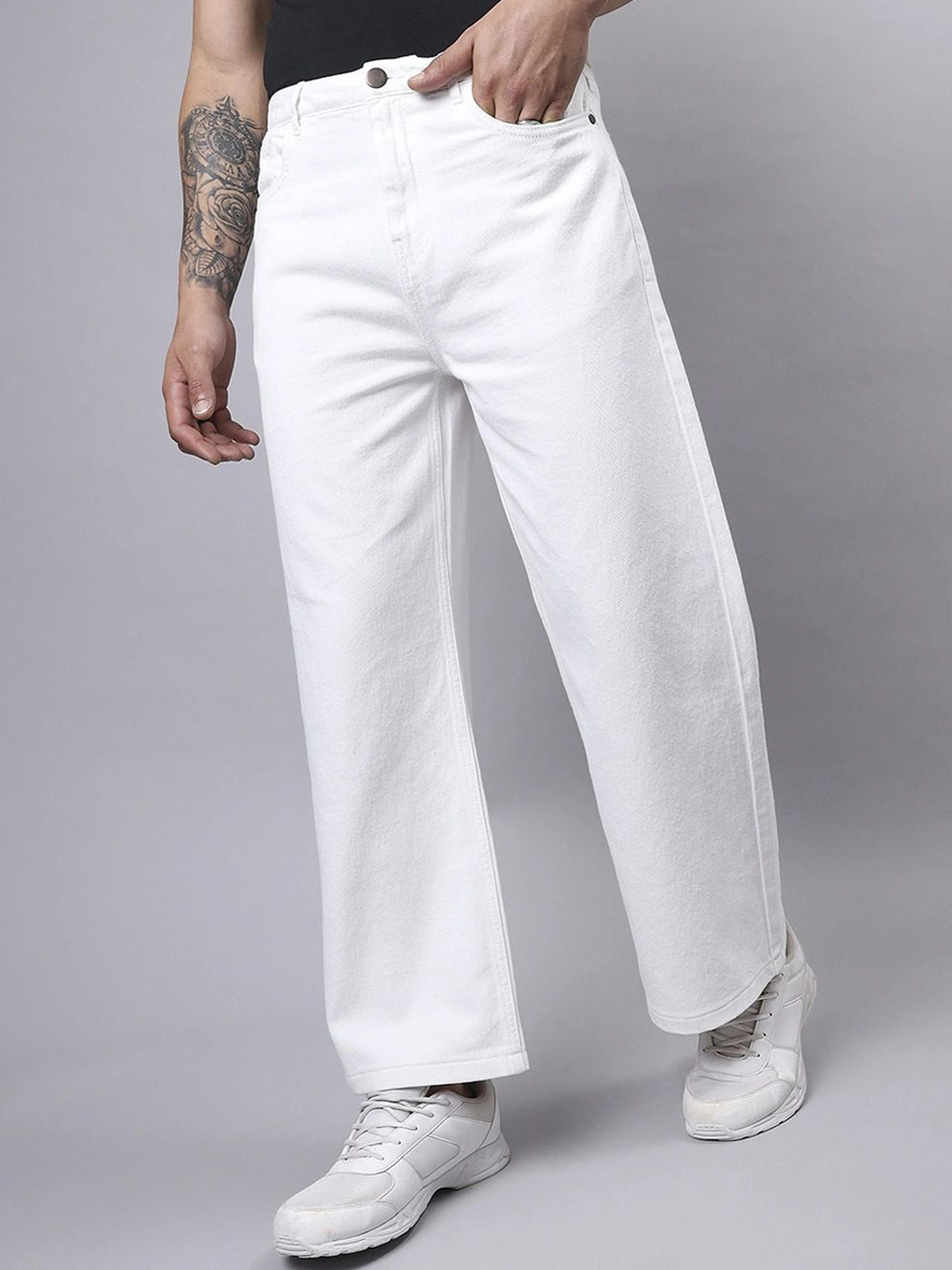 EDITLOOK Men Loose Bleached Jeans