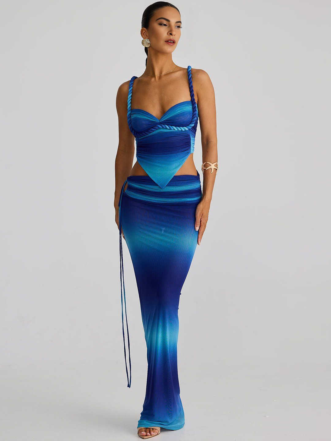 Bee Boe Bee Solara Seabreeze Mesh Blue Ombre Co-Ords