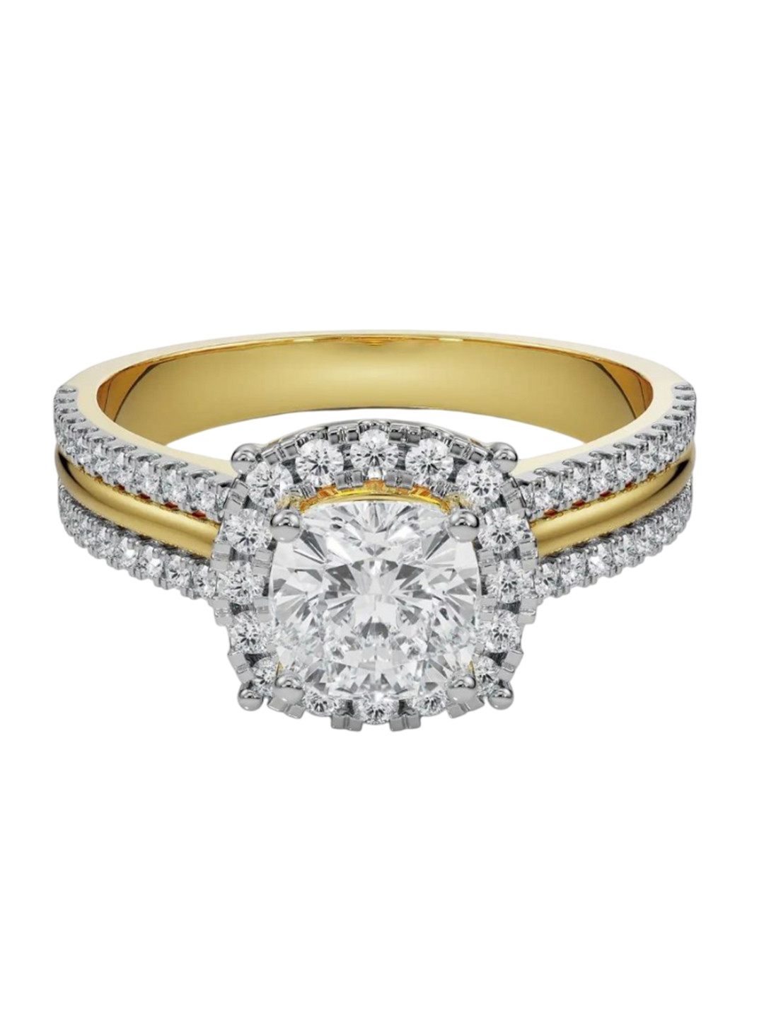 Emori Aneeva Engagement Lab Diamond Ring in 18KT Gold