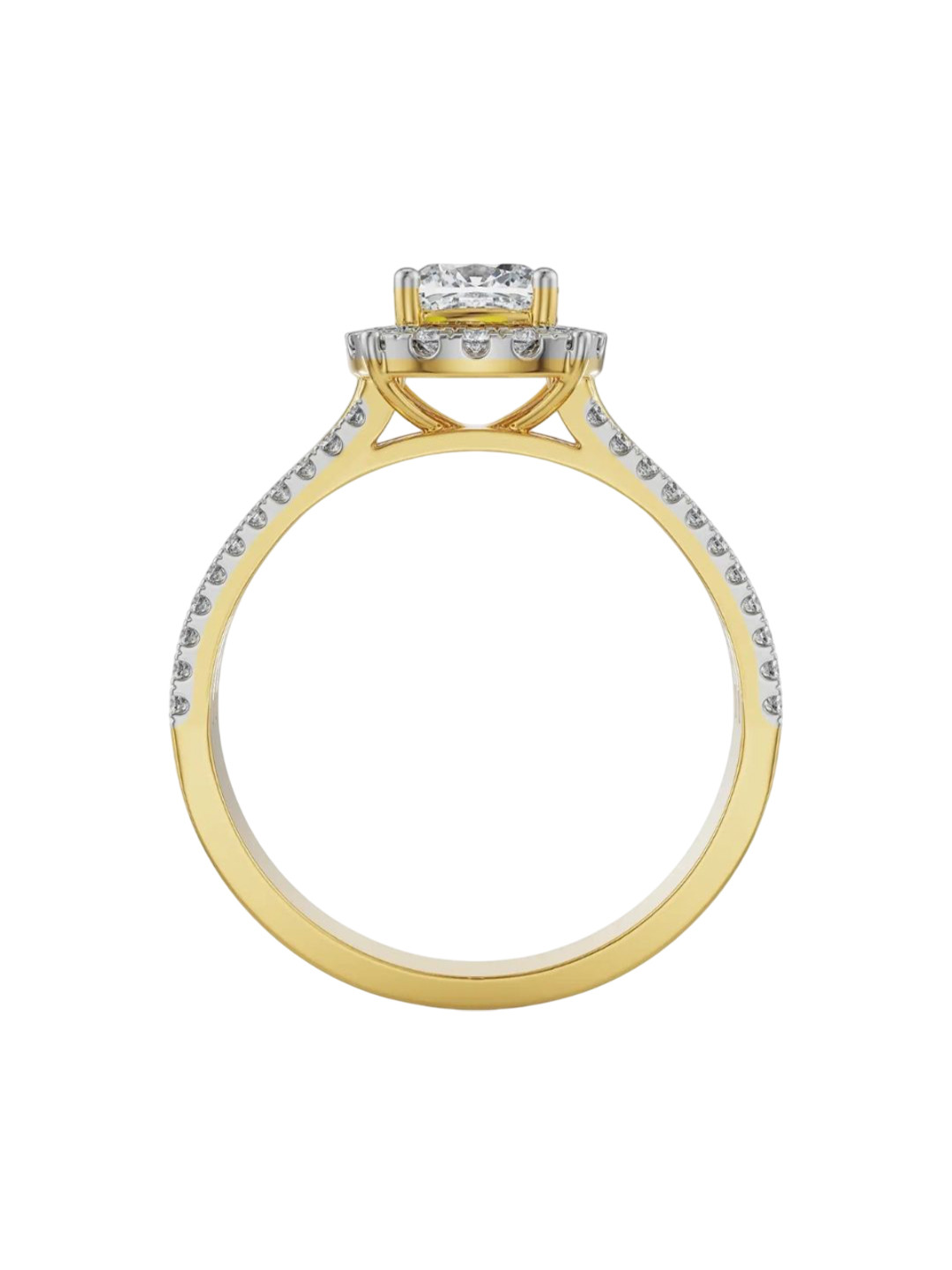 Emori Aneeva Engagement Lab Diamond in 14KT Gold Ring