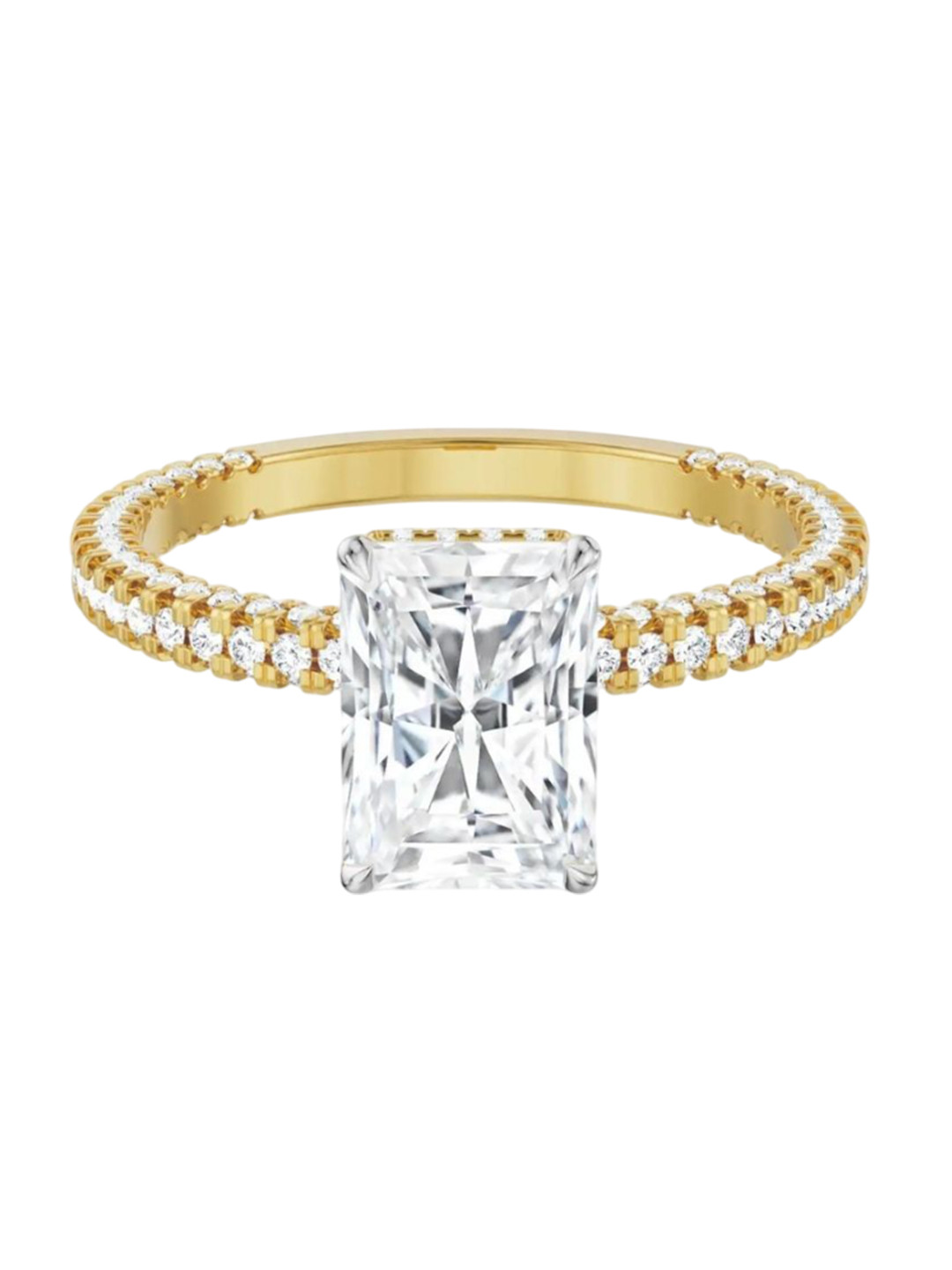 Emori Bridal Radiant Lab Diamond in 14KT Gold Ring