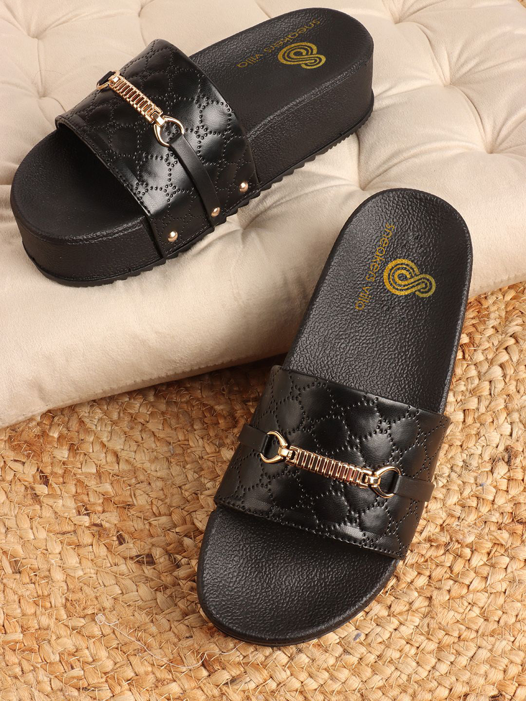 sneakers villa Wedge Sandals with Buckles