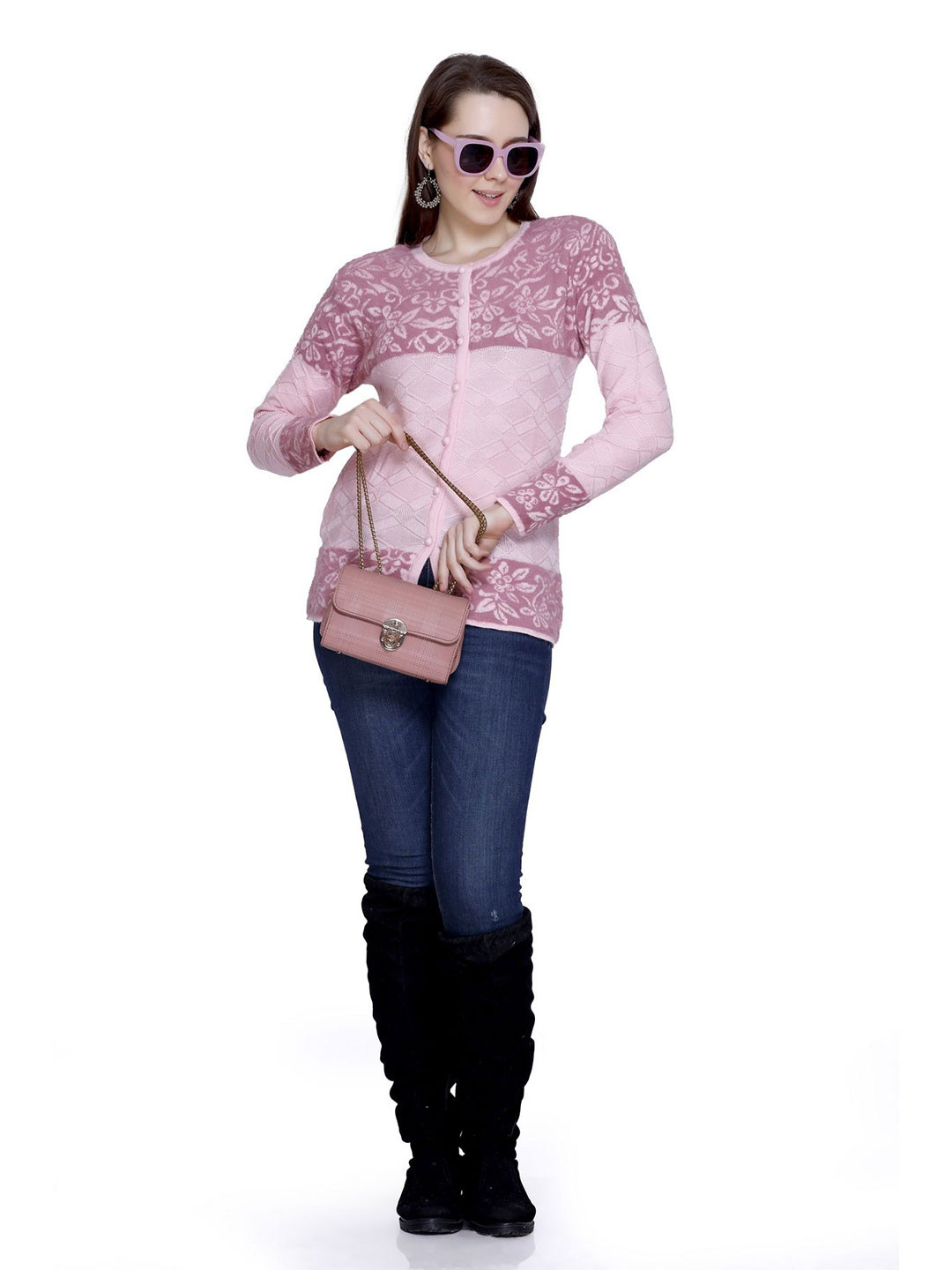 Chatanya Women Floral Printed Cardigan