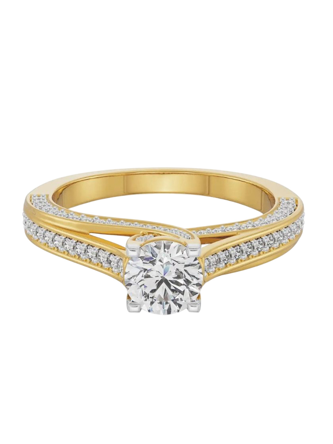 Emori Classic Solitaire Lab Diamond in 14KT Gold Band
