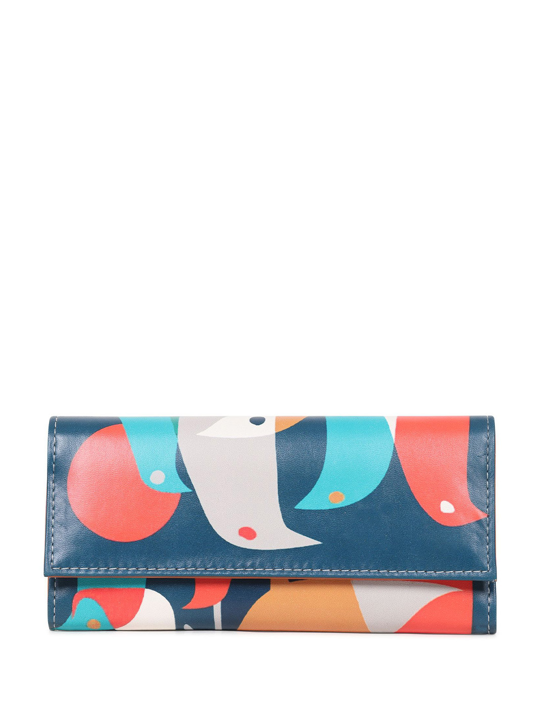 ShopMantra Women Abstract Printed Three Fold Wallet with SIM Card Holder