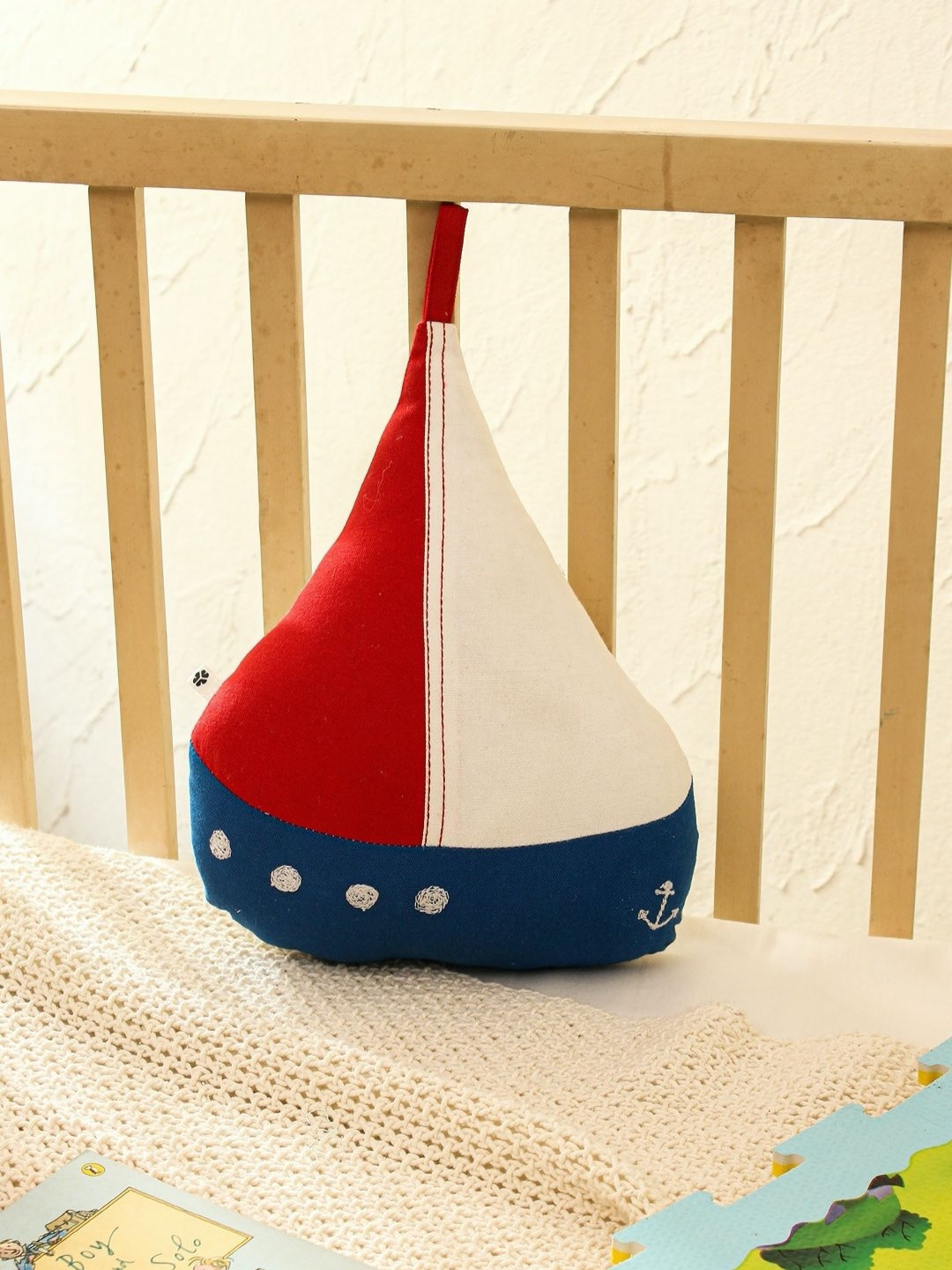 House This Blue & Red Pre-Filled Happy Sailor Cushions
